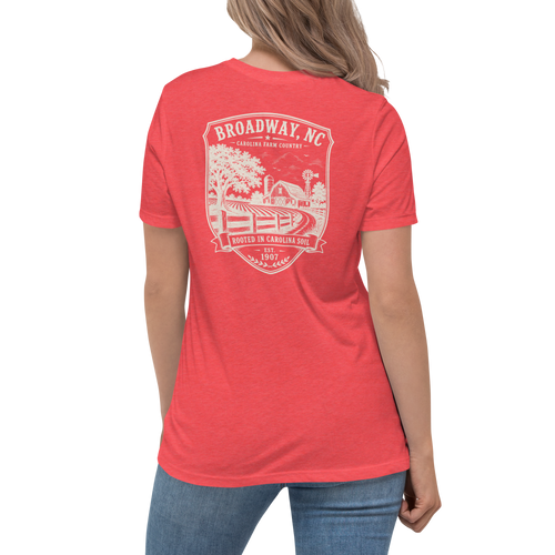 Broadway, NC - Farm Country - Women's Relaxed T-Shirt