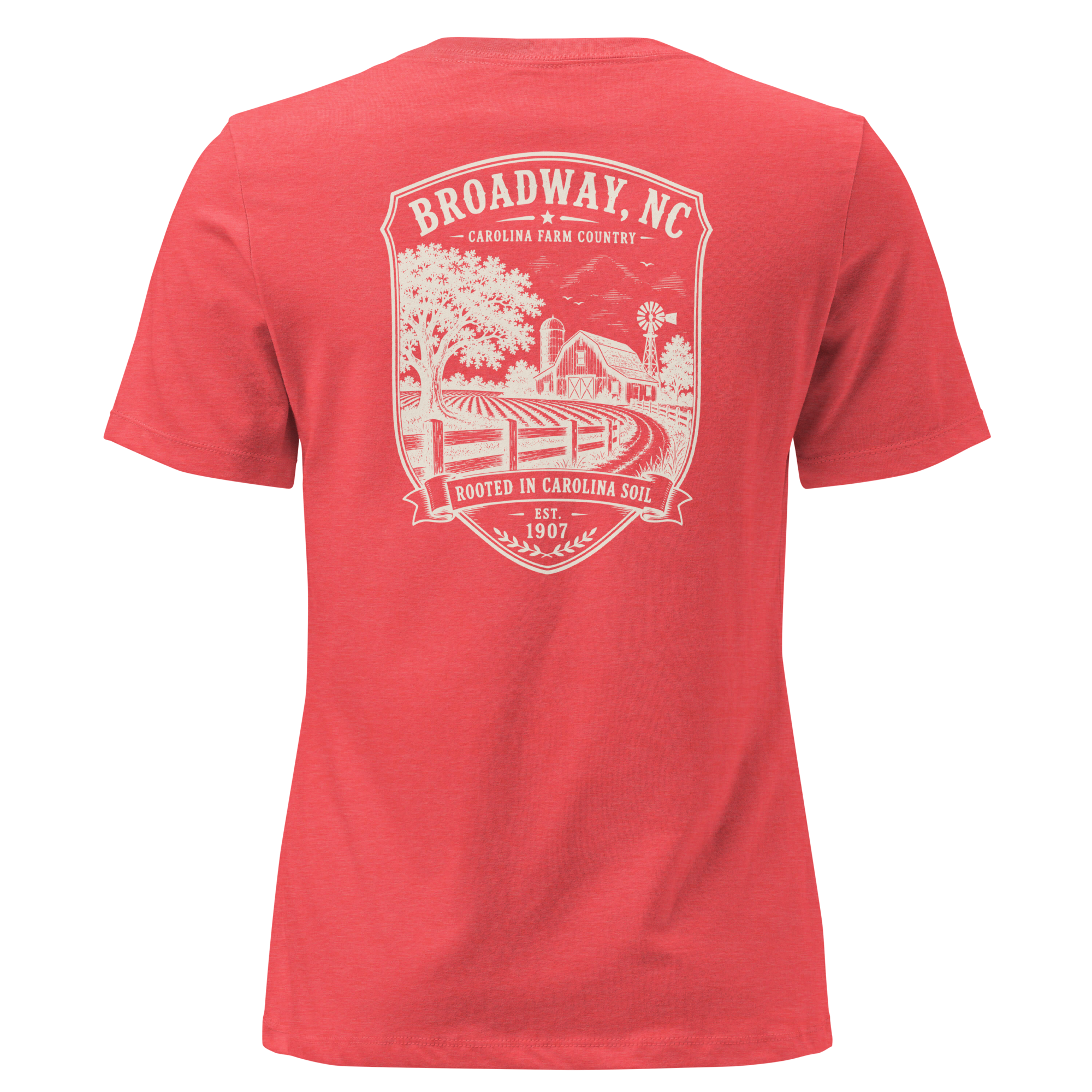 Broadway, NC - Farm Country - Women's Relaxed T-Shirt