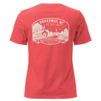Broadway, NC - Faith, Family, Community - Women's Relaxed T-Shirt