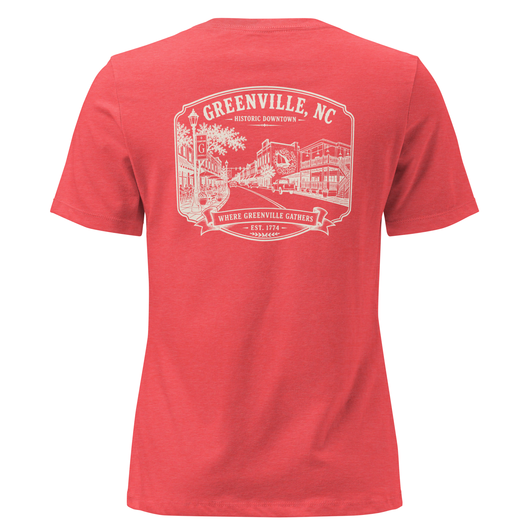 Greenville, NC - Downtown - Women's Relaxed T-Shirt