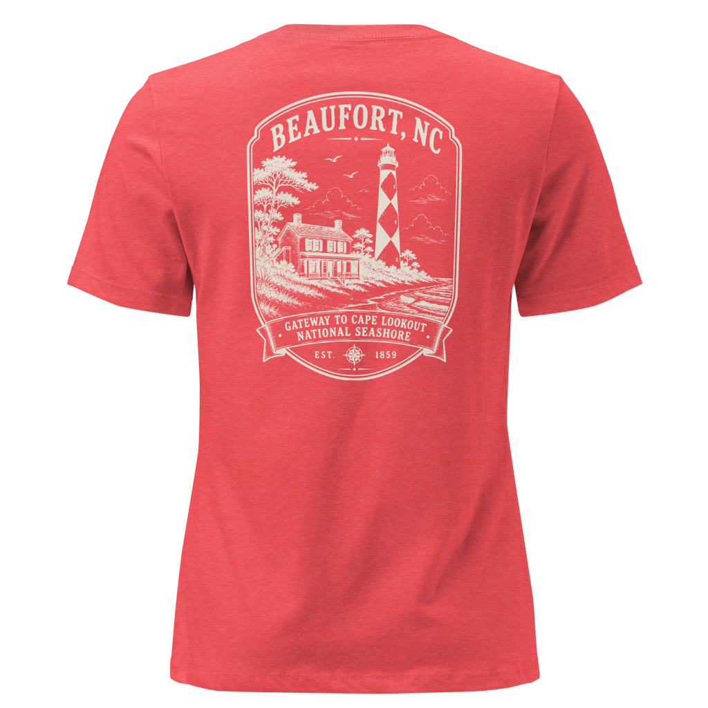 Beaufort, NC - Gateway To Cape Lookout - Women's Relaxed T-Shirt