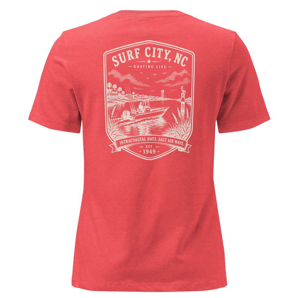 Surf City, NC - Boating Life - Women's Relaxed T-Shirt