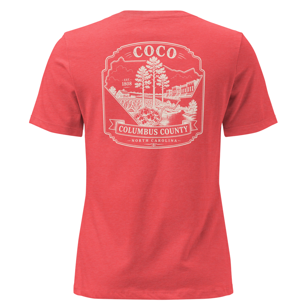 Whiteville, NC - CoCo - Women's Relaxed T-Shirt