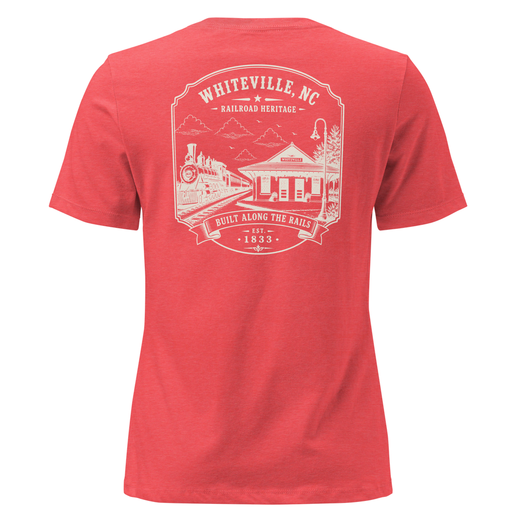 Whiteville, NC - Railroad Heritage - Women's Relaxed T-Shirt