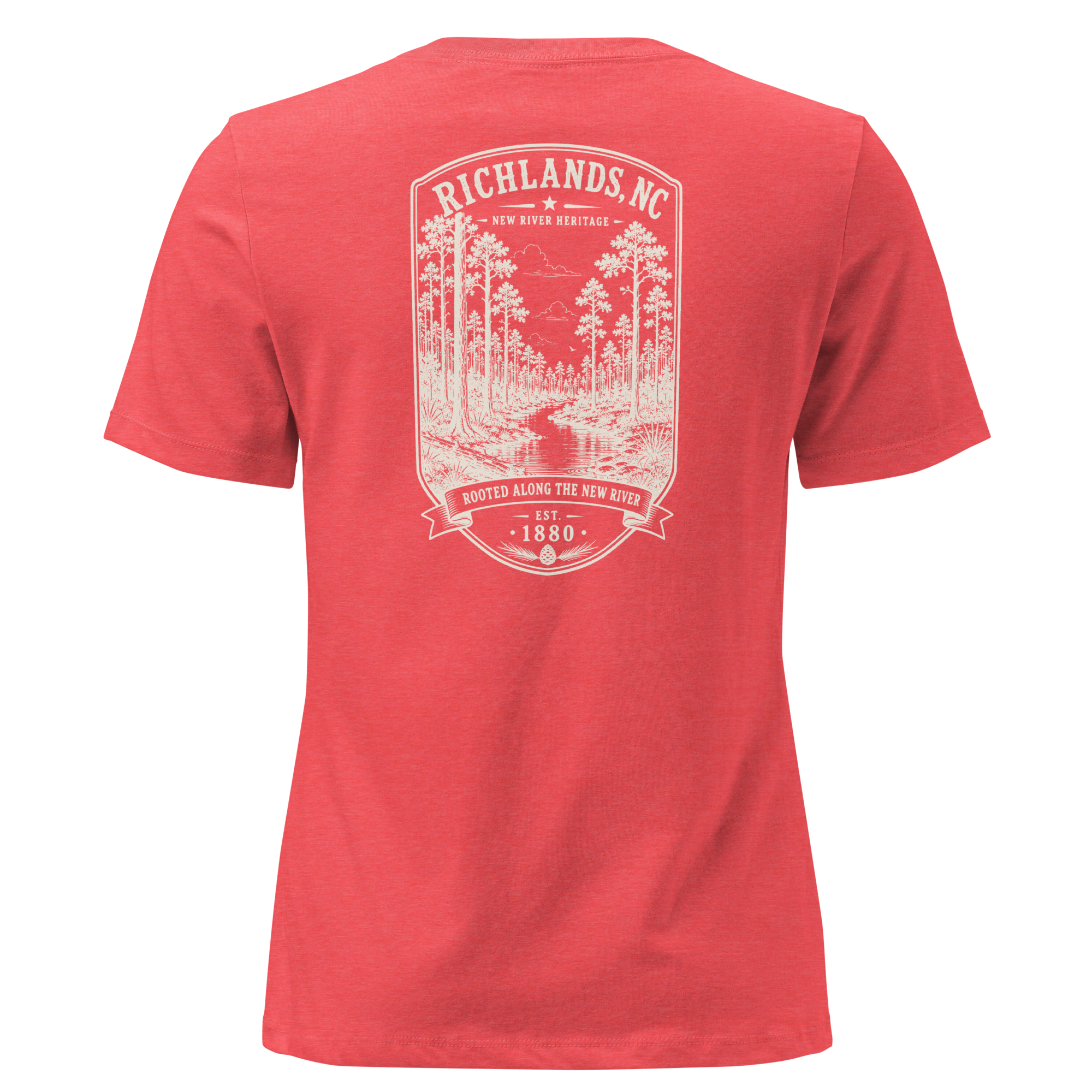 Richlands, NC - Rooted Along the New River - Women's Relaxed T-Shirt