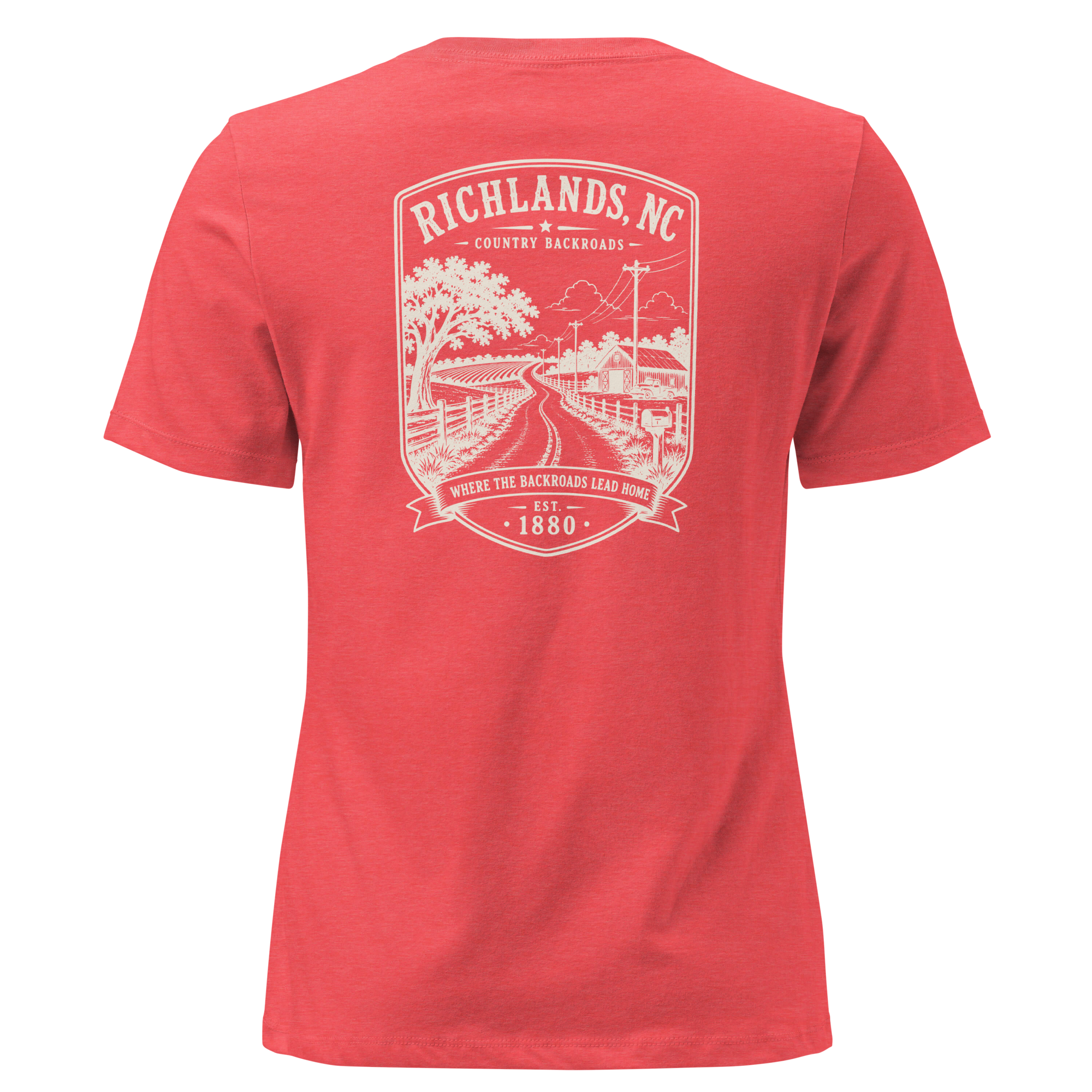 Richlands, NC - Country Backroads - Women's Relaxed T-Shirt