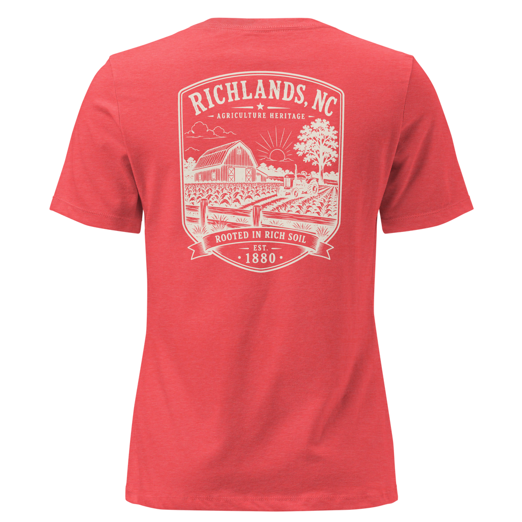 Richlands, NC - Rooted in Rich Soil - Women's Relaxed T-Shirt