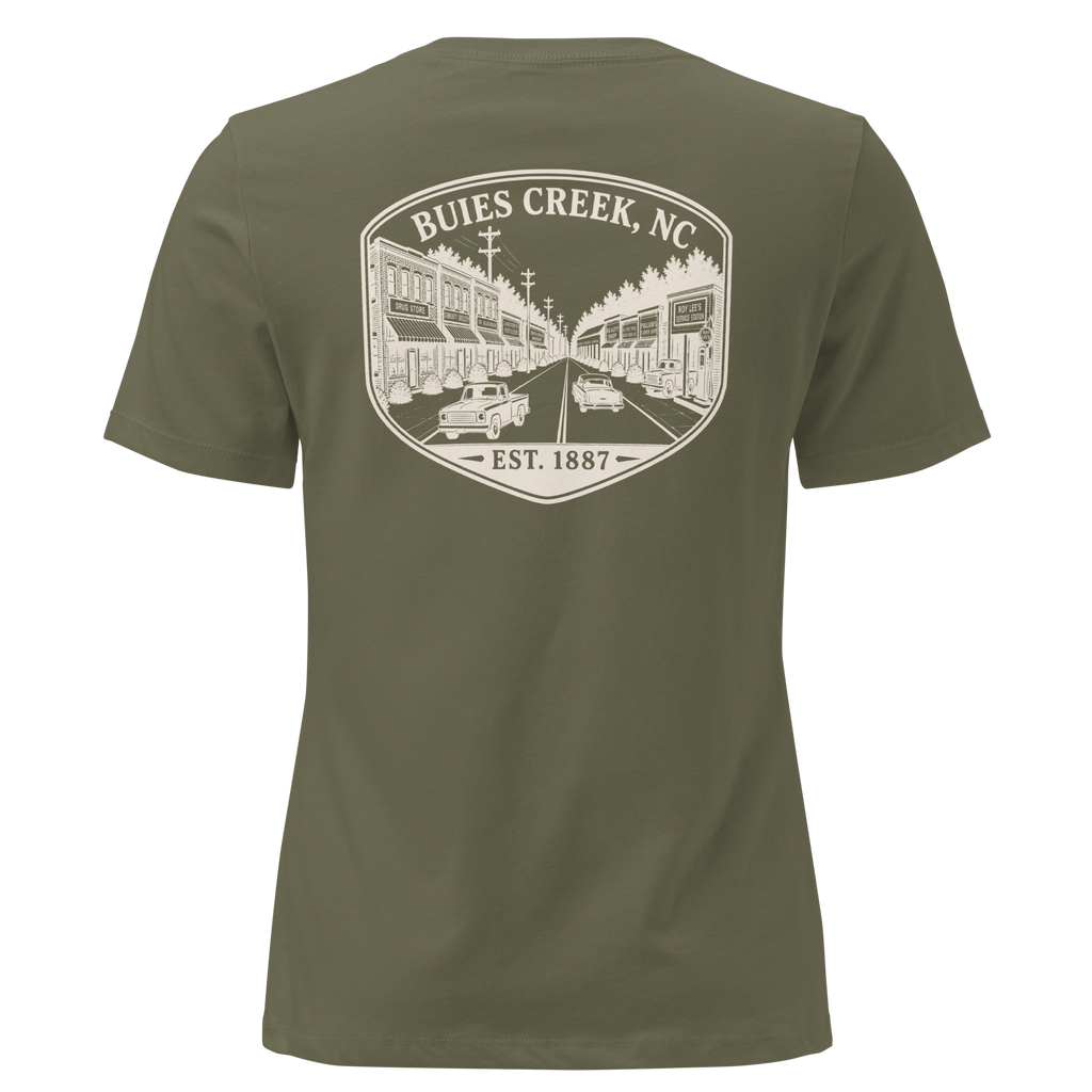 Buies Creek, NC - Main Street - Women's Relaxed T-Shirt