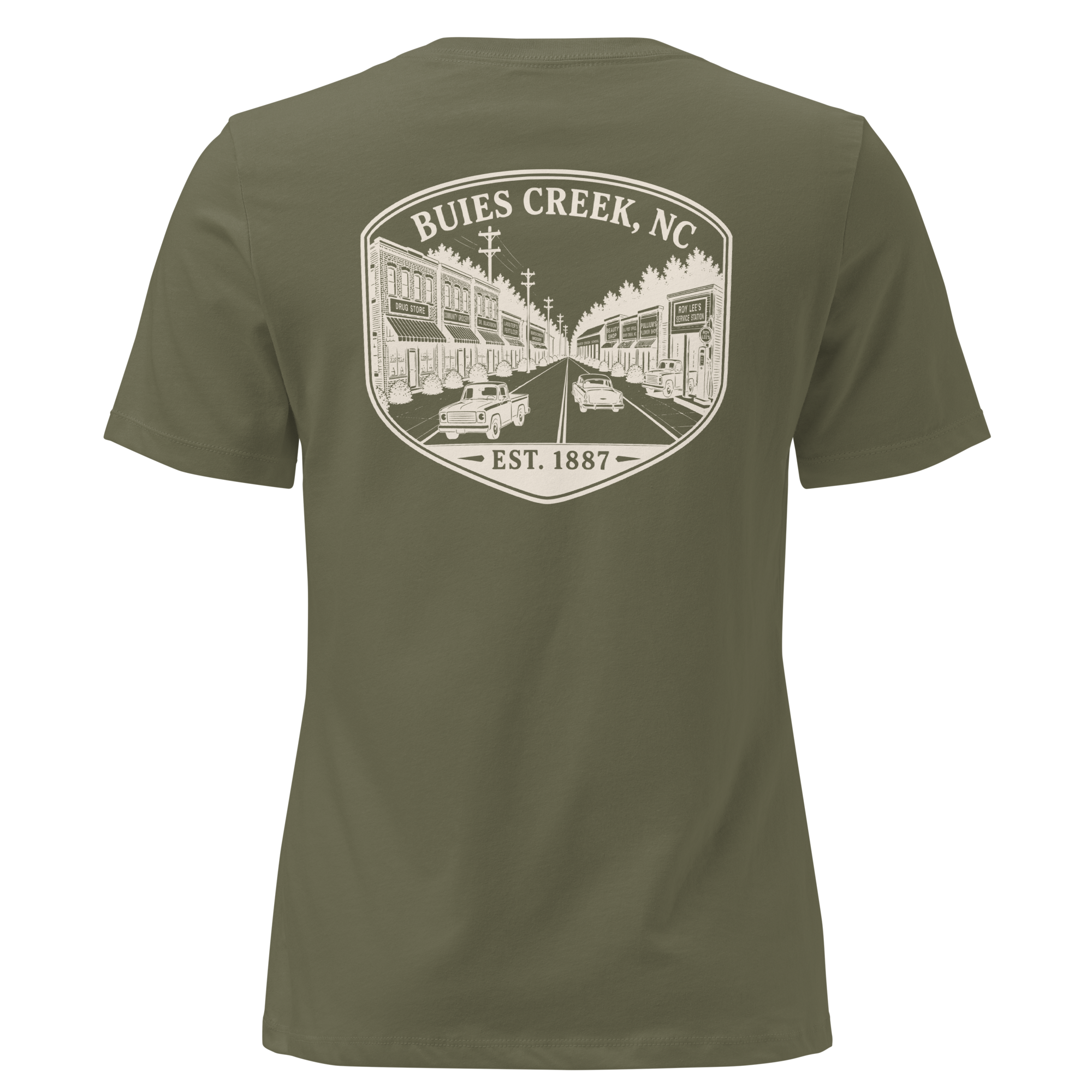 Buies Creek, NC - Main Street - Women's Relaxed T-Shirt
