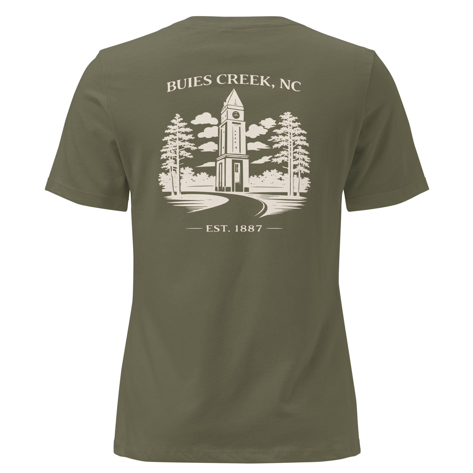 Buies Creek, NC - Campus Tower - Women's Relaxed T-Shirt