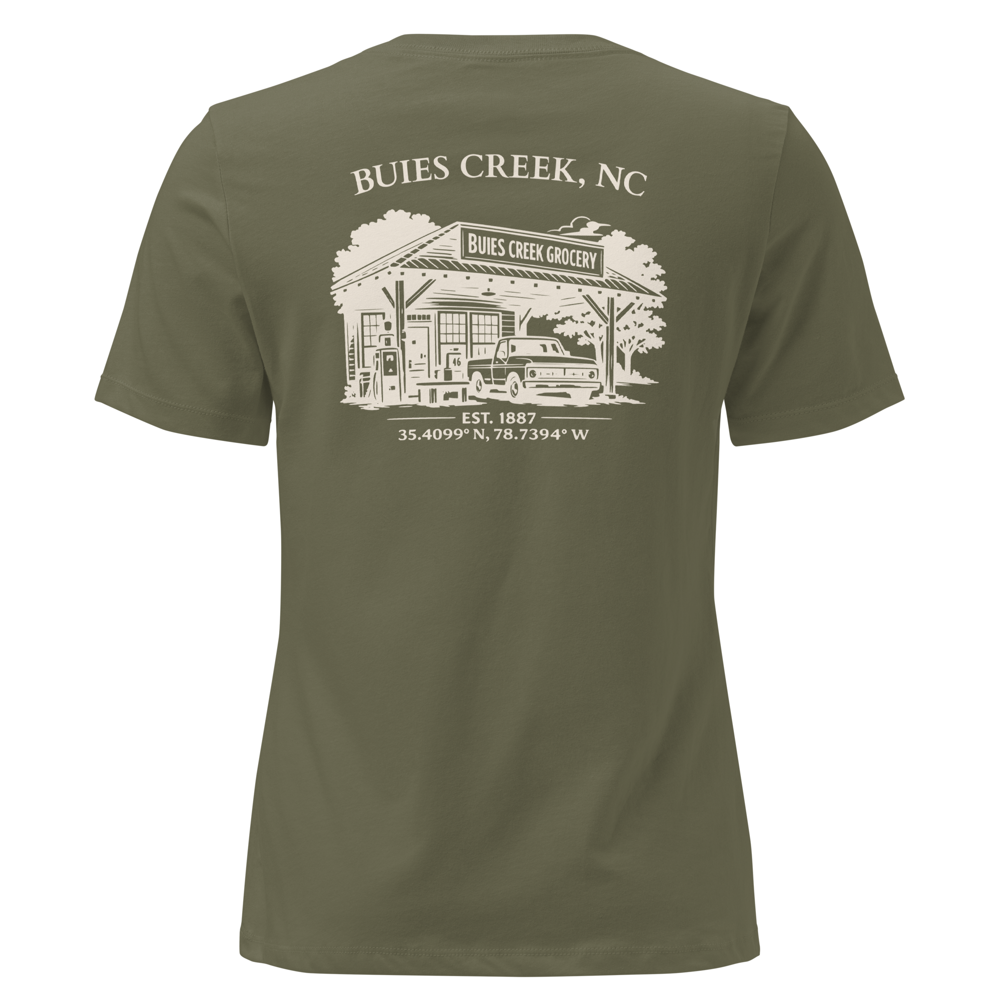 Buies Creek, NC - Buies Creek Grocery - Women's Relaxed T-Shirt