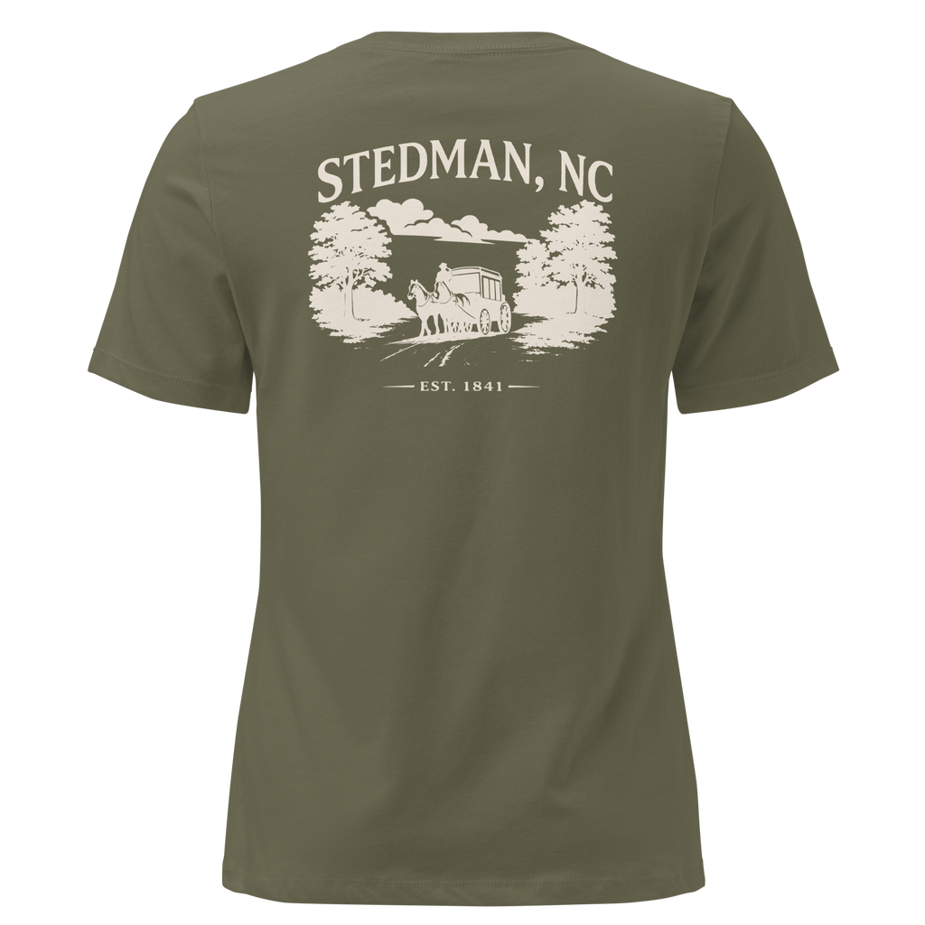 Stedman, NC - Stedman Stagecoach Town- Women's Relaxed T-Shirt