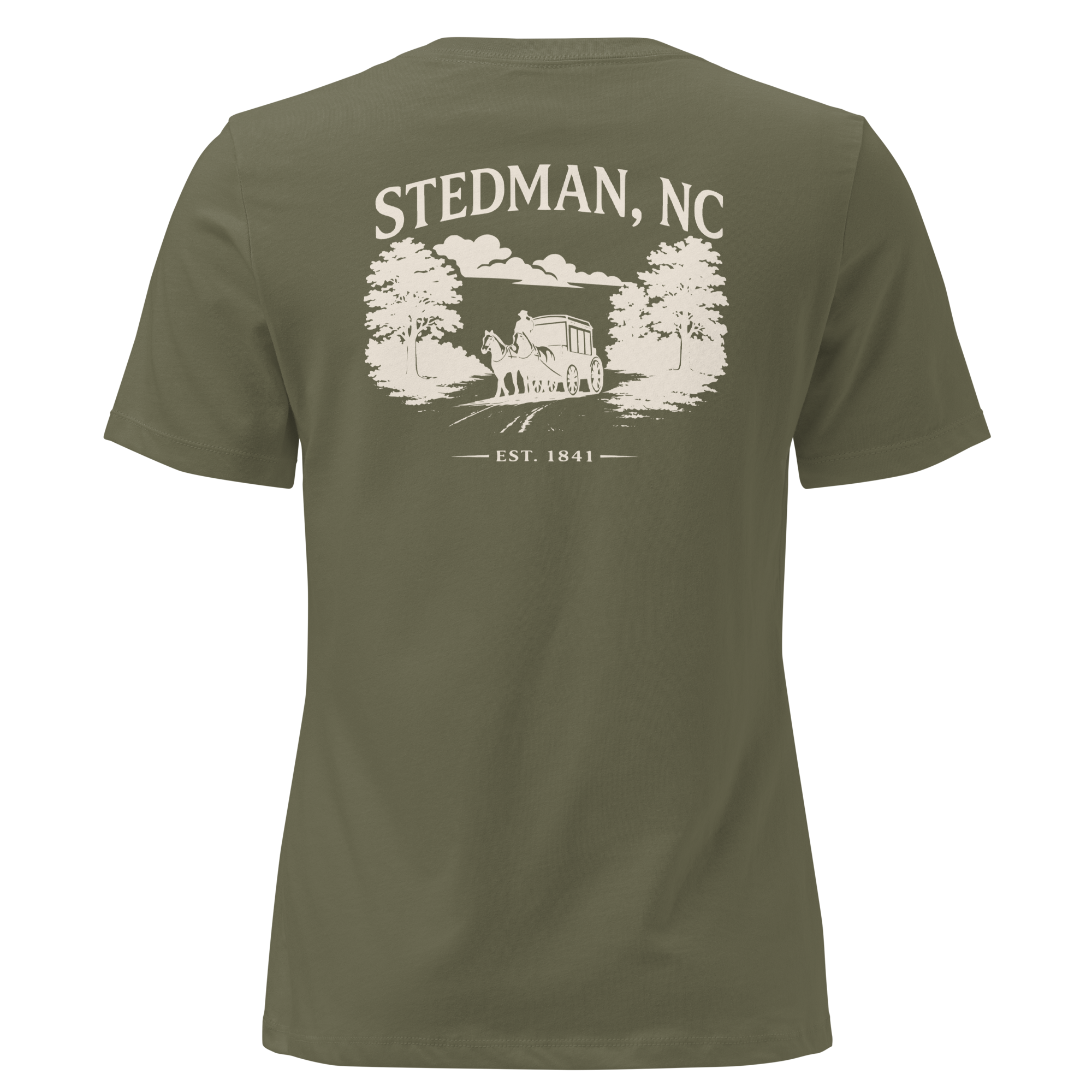 Stedman, NC - Stedman Stagecoach Town- Women's Relaxed T-Shirt