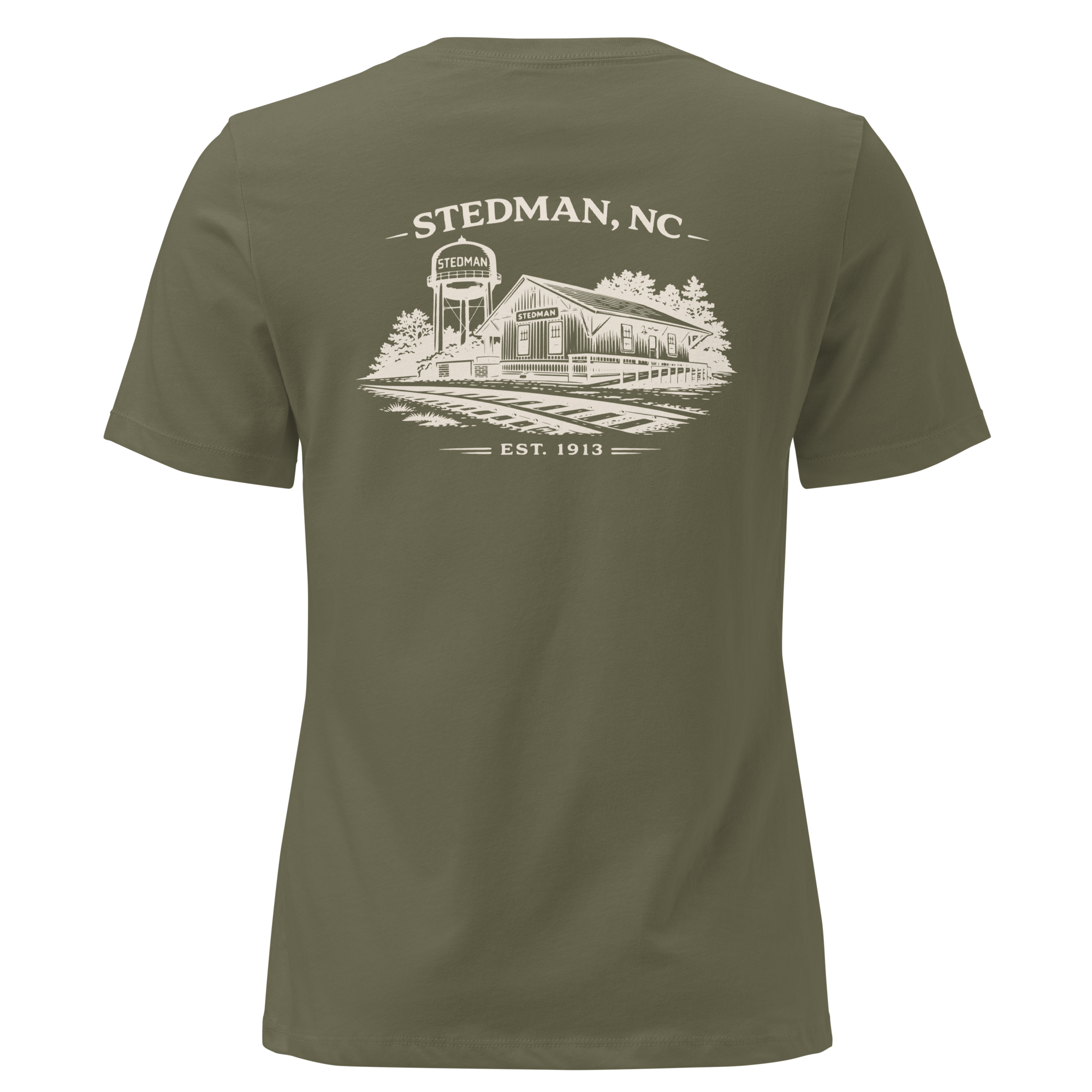 Stedman, NC - Stedman Train Depot- Women's Relaxed T-Shirt