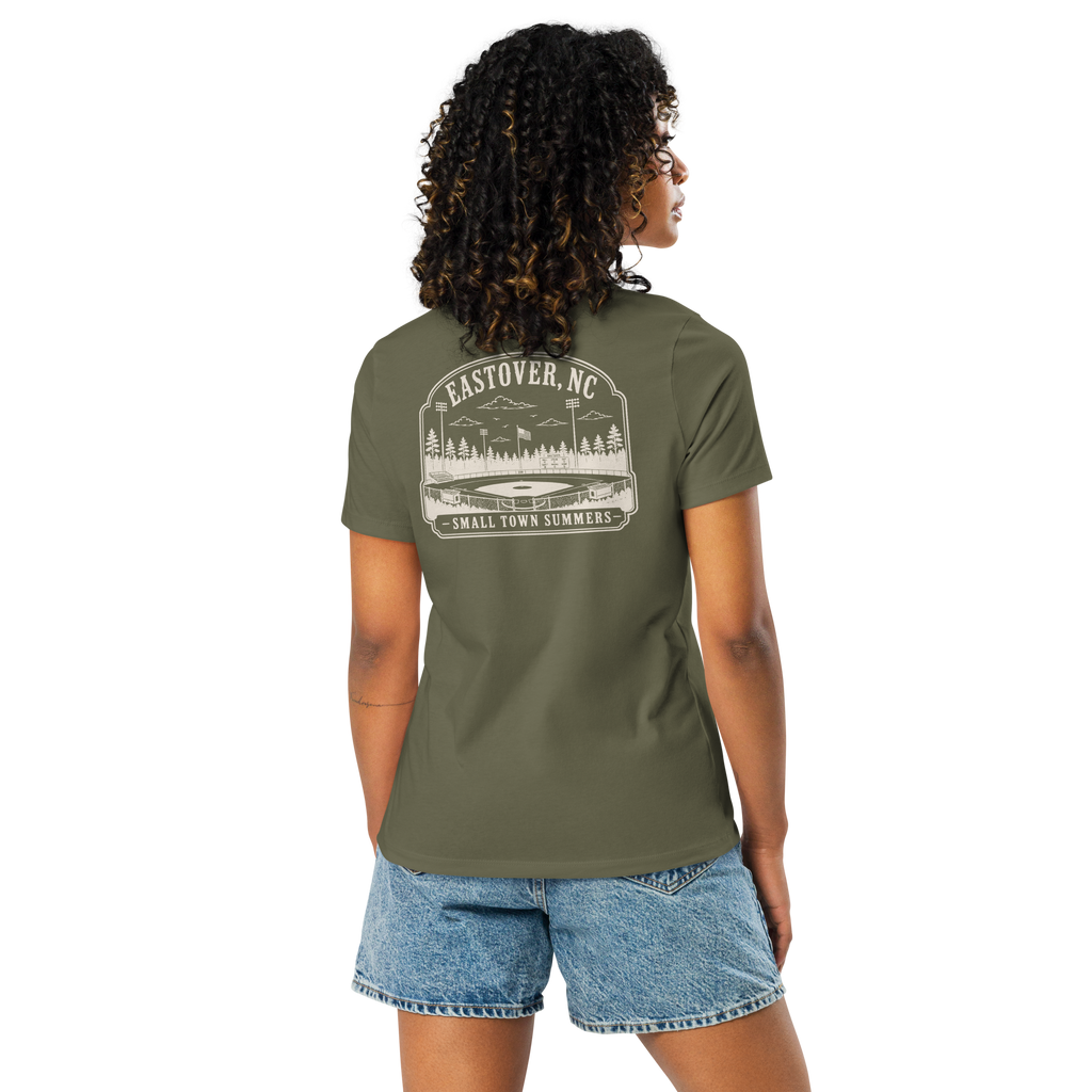 Eastover NC - Summer at the Ballpark- Women's Relaxed T-Shirt