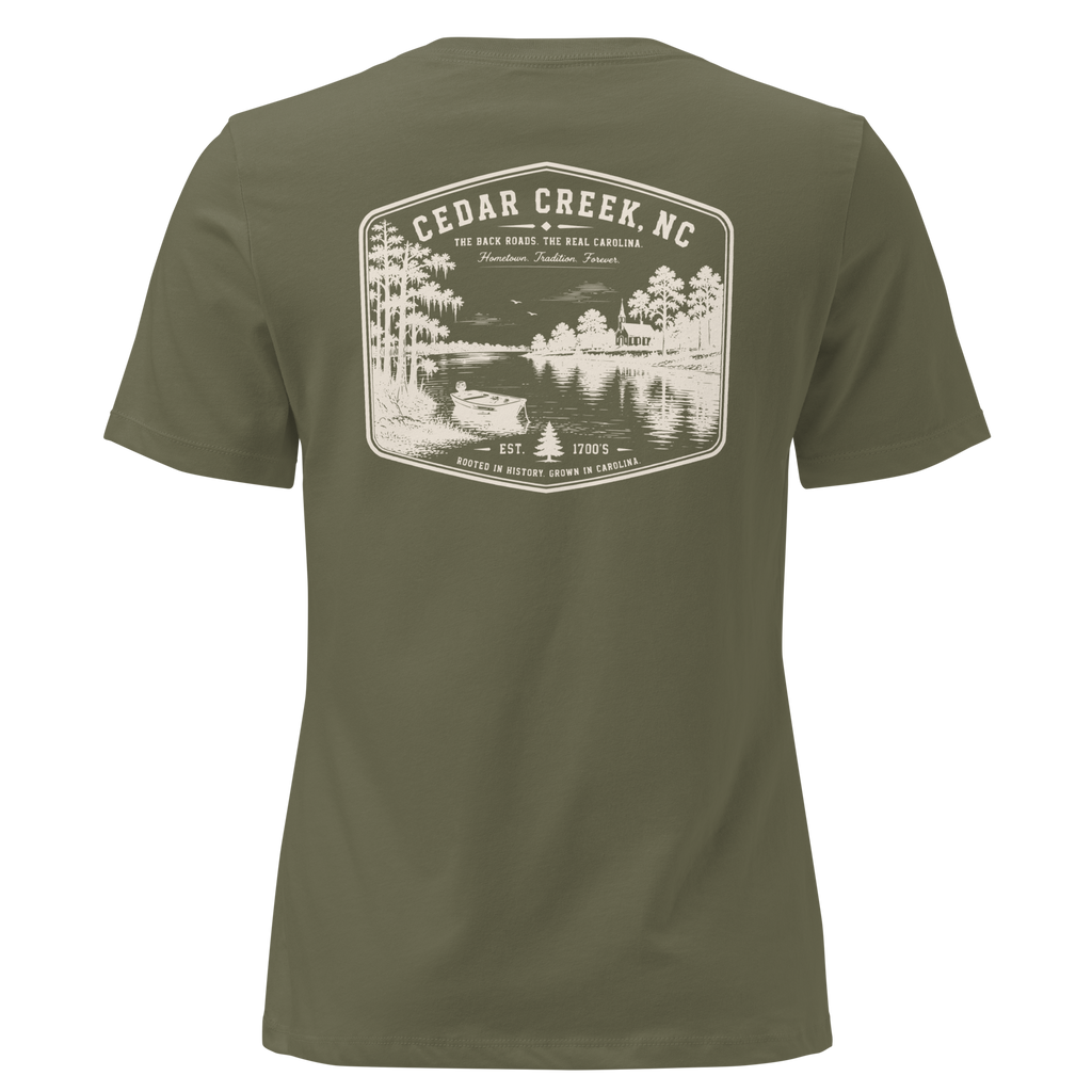Cedar Creek, NC - The River - Women's Relaxed T-Shirt