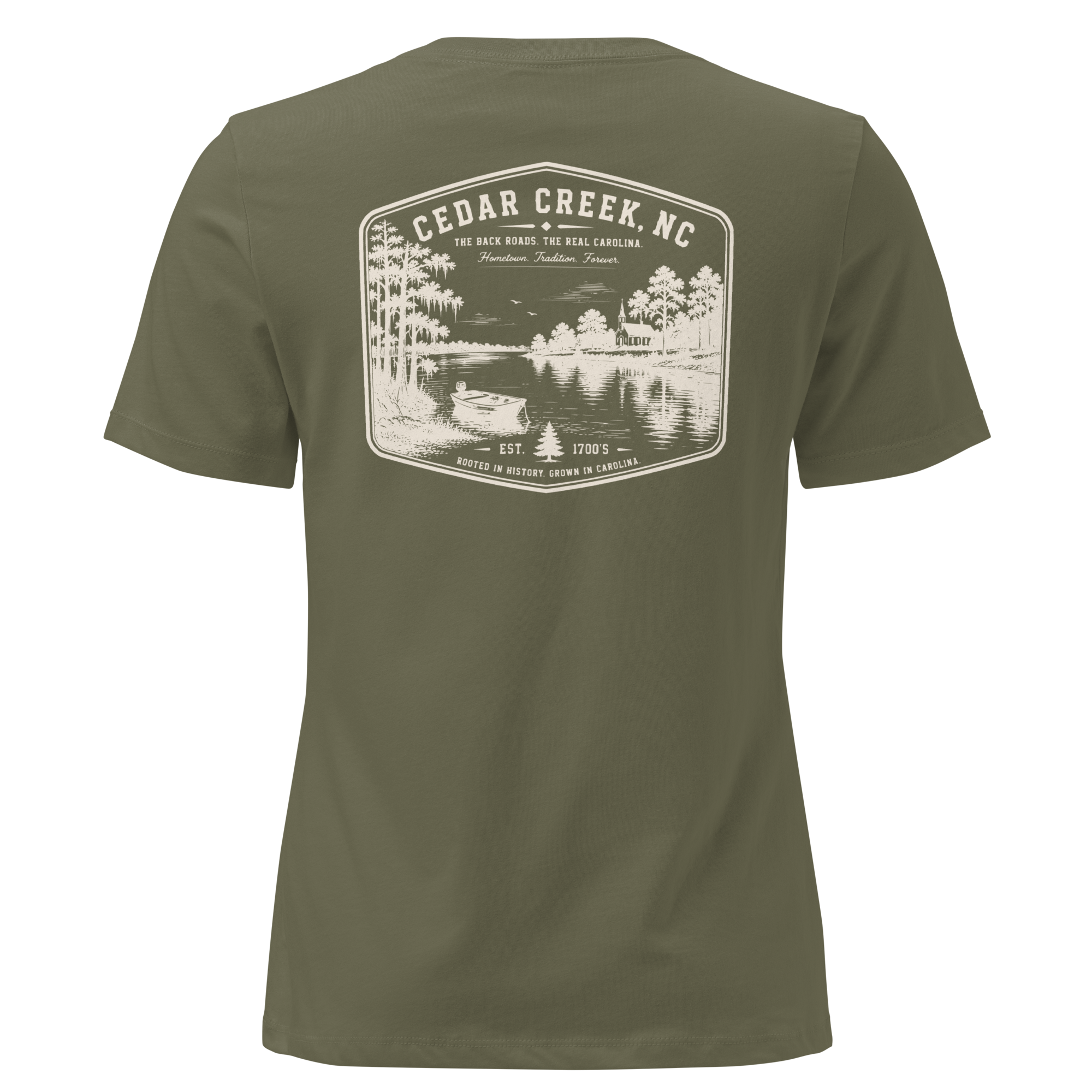 Cedar Creek, NC - The River - Women's Relaxed T-Shirt