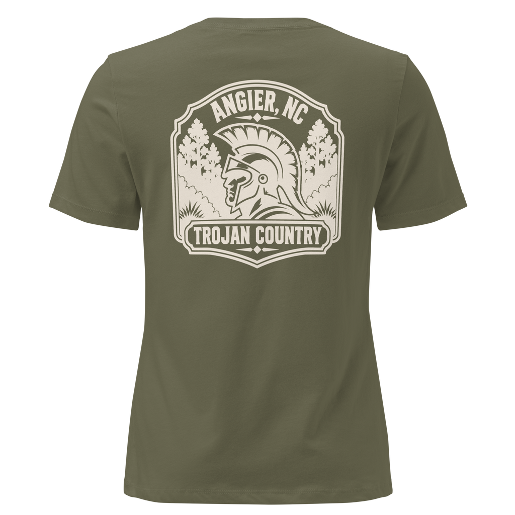 Angier NC - Trojan Country- Women's Relaxed T-Shirt