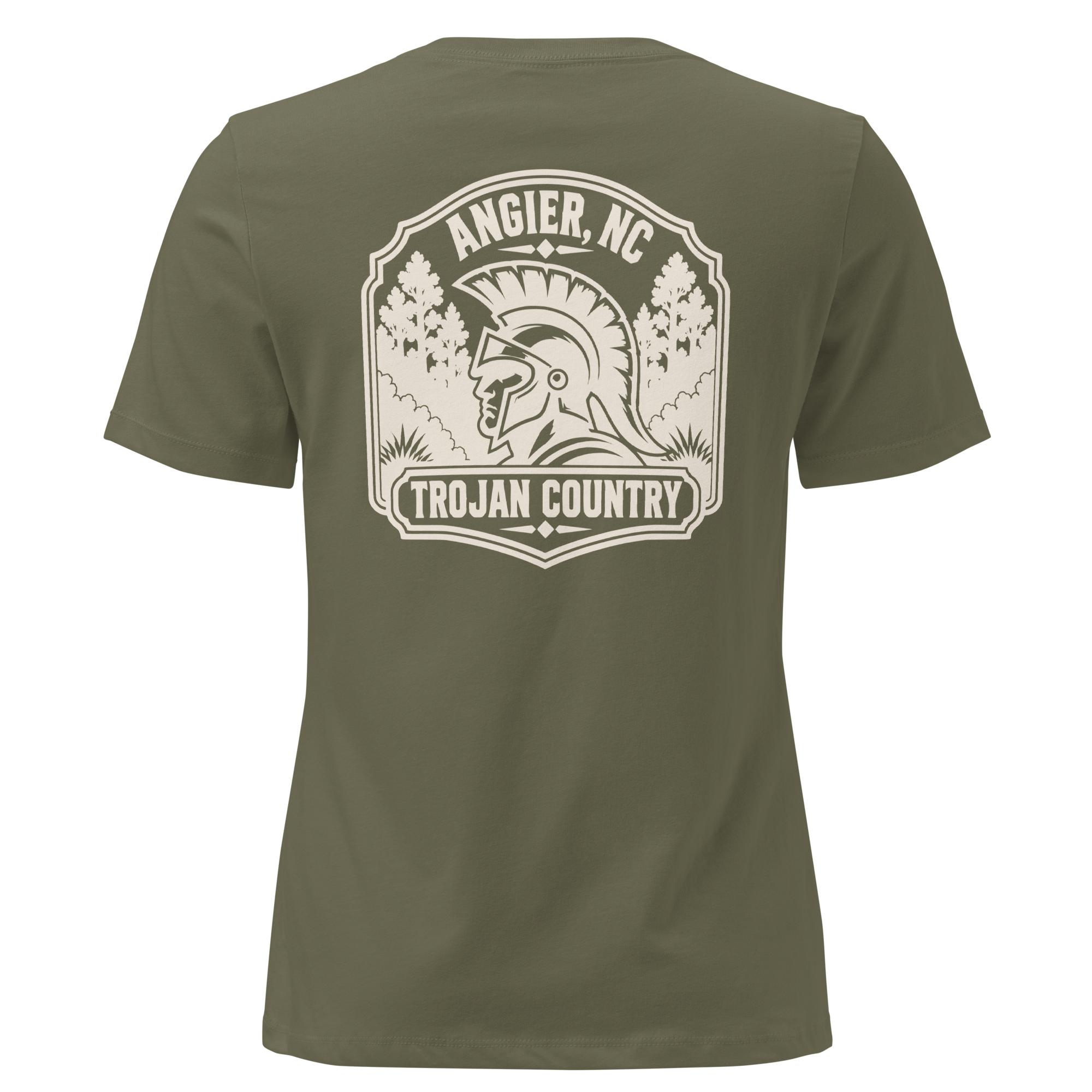 Angier NC - Trojan Country- Women's Relaxed T-Shirt
