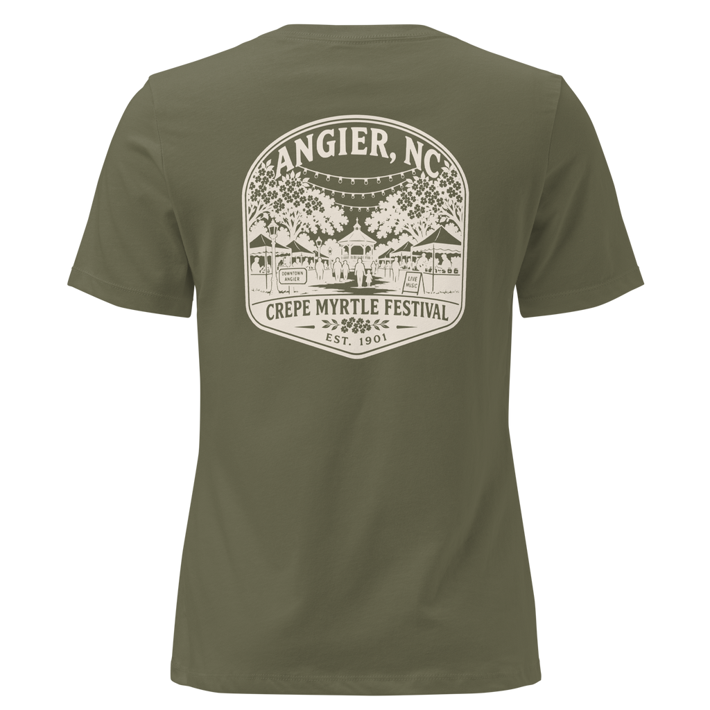 Angier NC - Crepe Myrtle Festival- Women's Relaxed T-Shirt