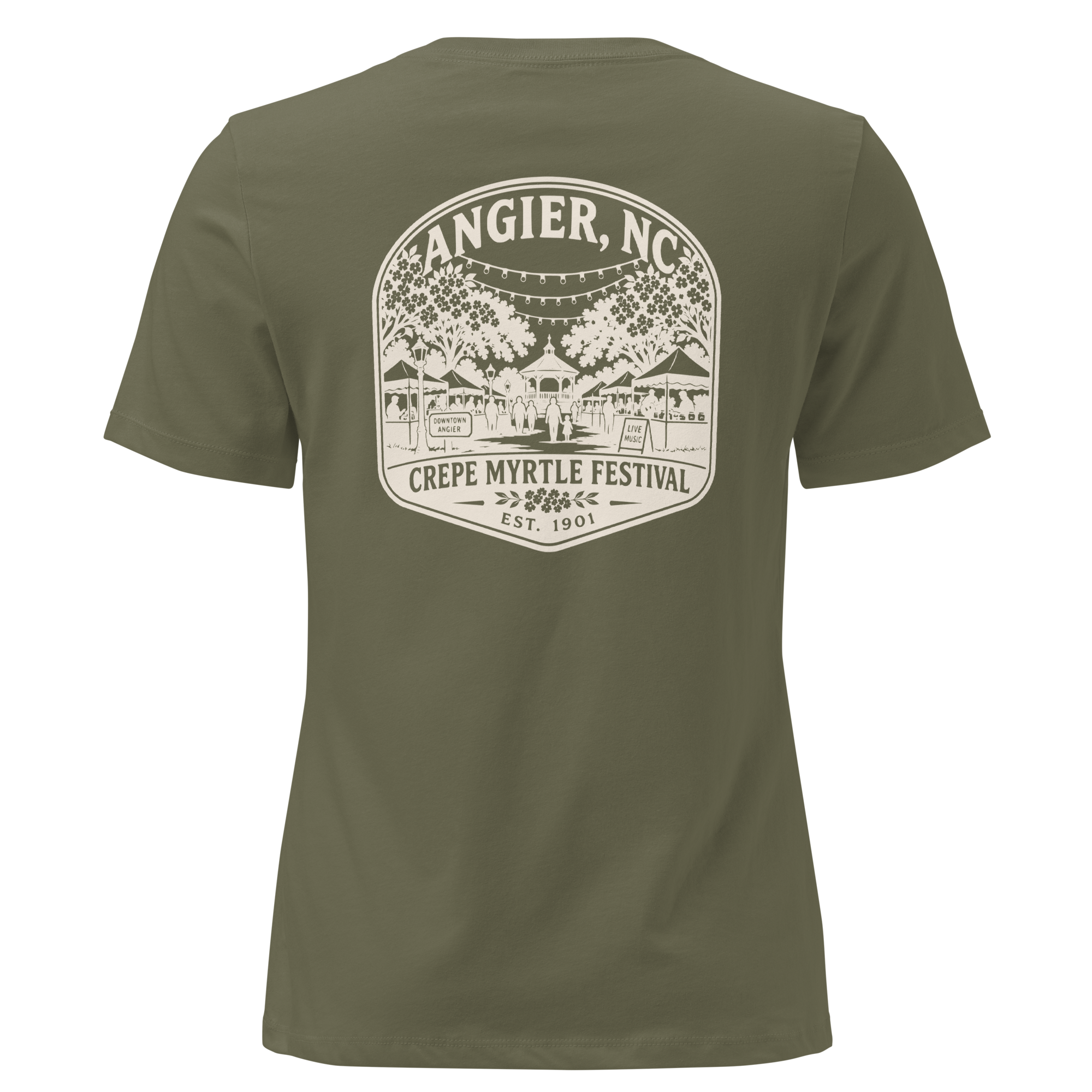 Angier NC - Crepe Myrtle Festival- Women's Relaxed T-Shirt