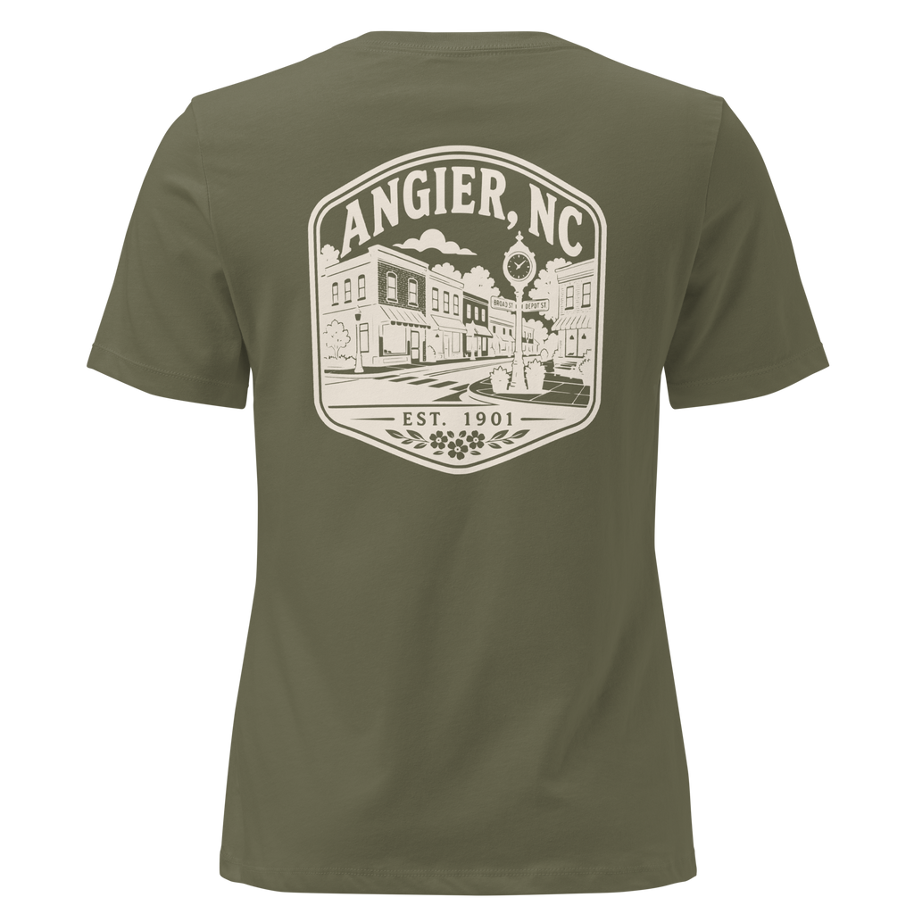 Angier NC - Downtown- Women's Relaxed T-Shirt