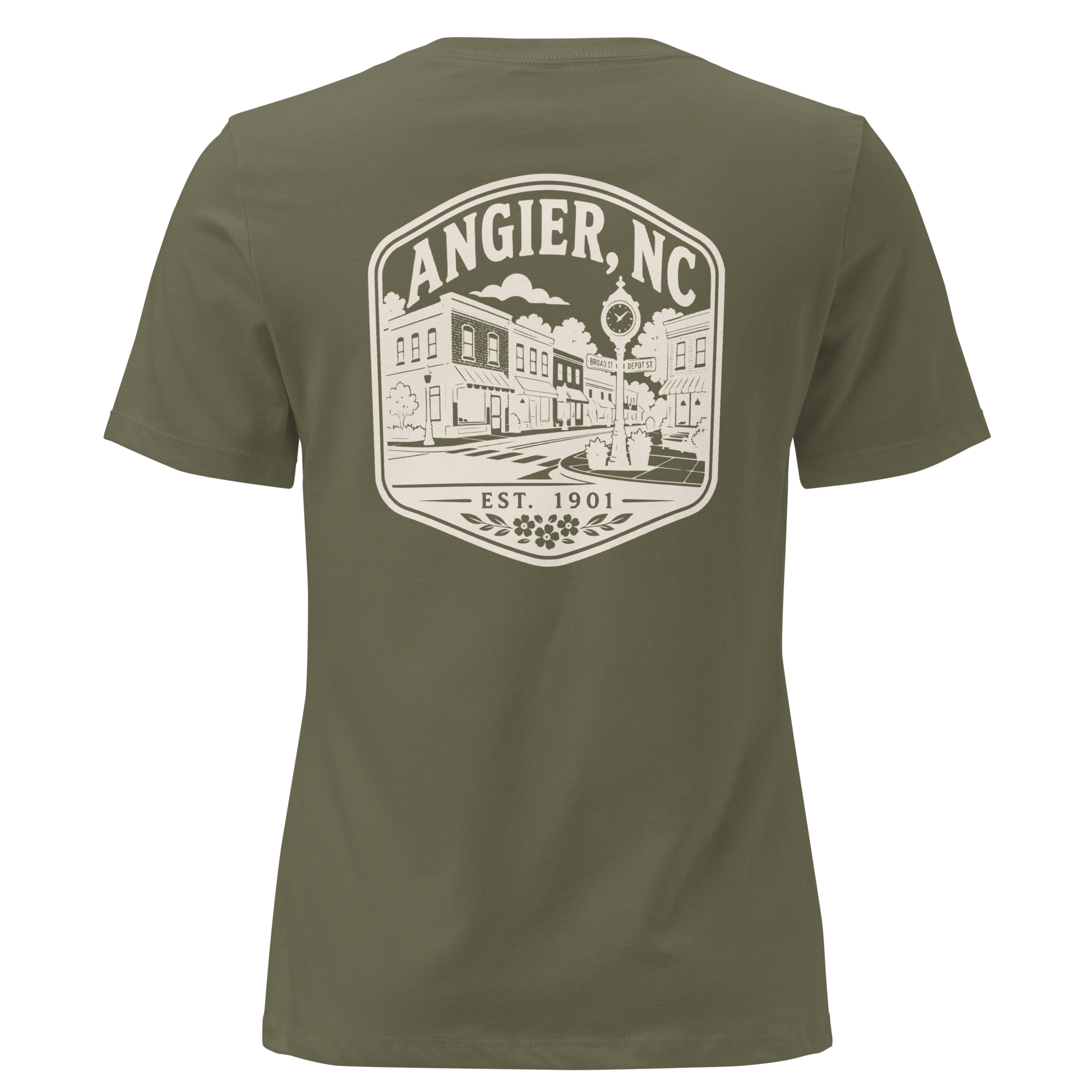 Angier NC - Downtown- Women's Relaxed T-Shirt