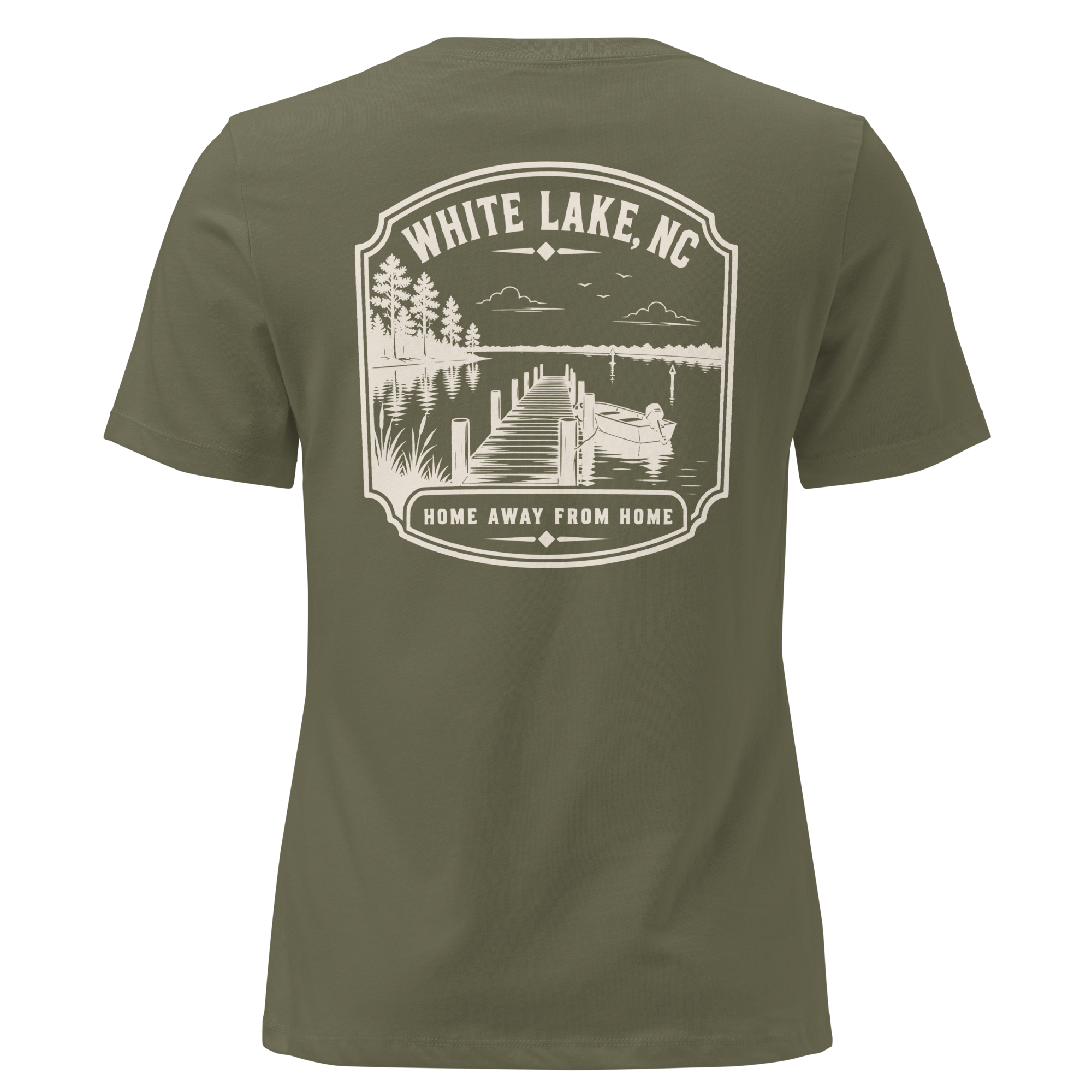 White Lake NC - Home Away from Home- Women's Relaxed T-Shirt