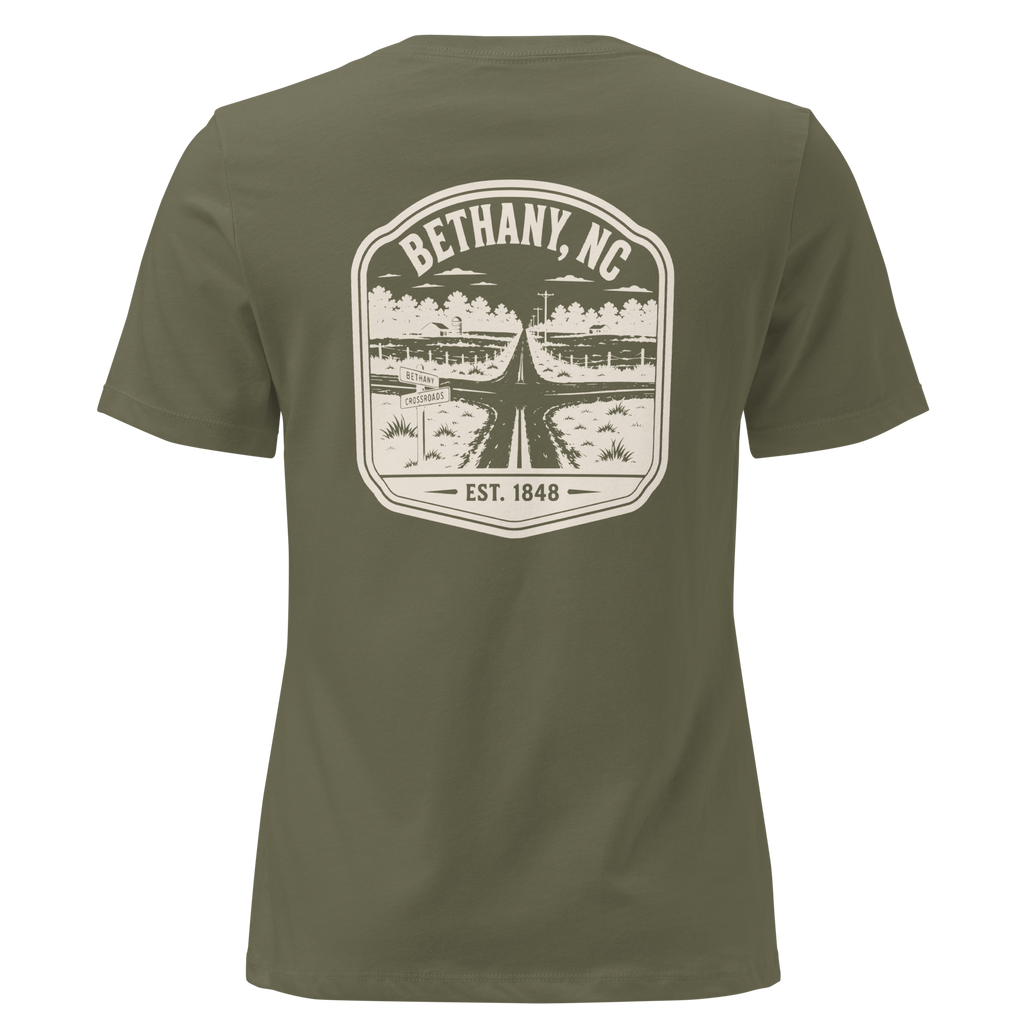 Bethany NC - Bethany Crossroads - Women's Relaxed T-Shirt