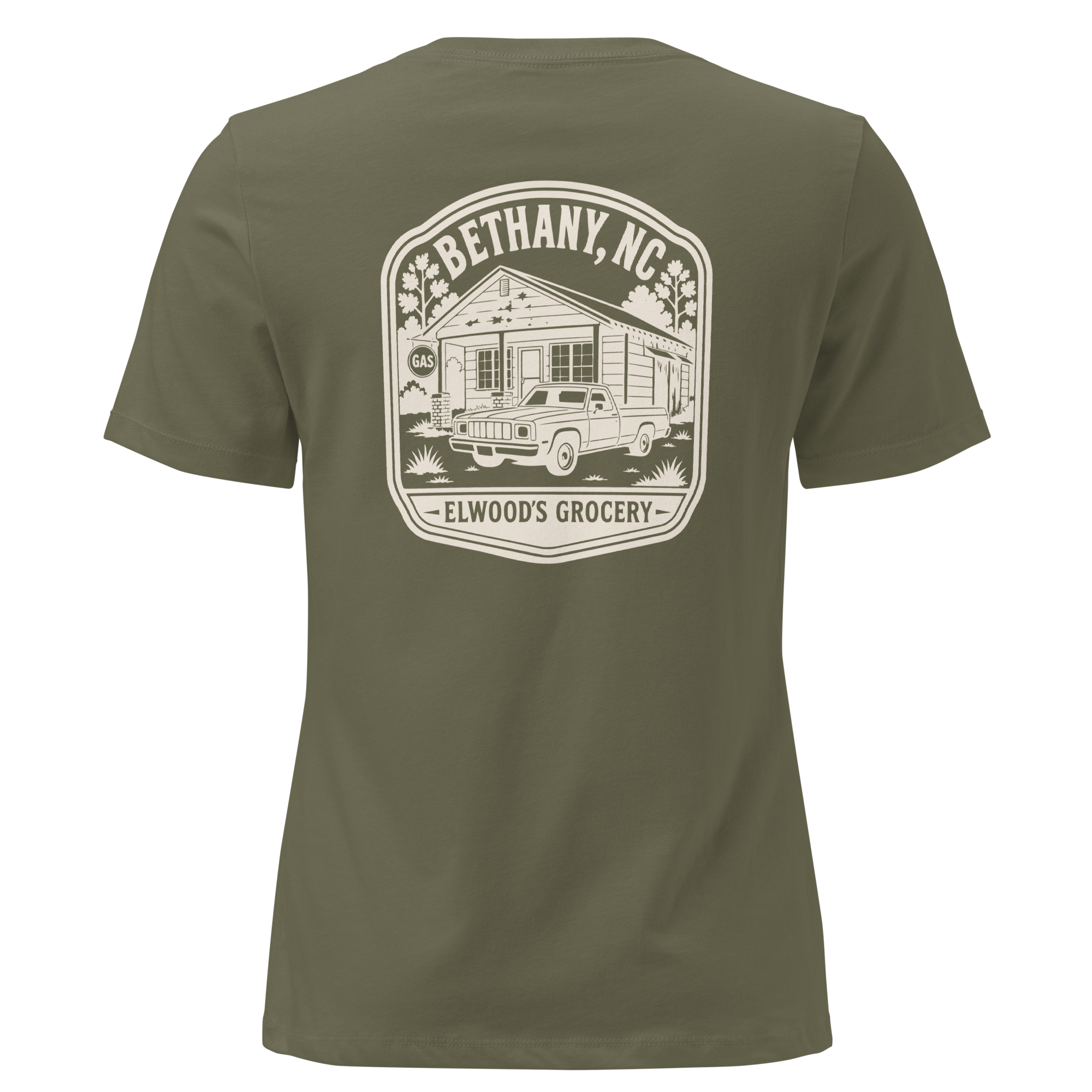 Bethany NC - Elwood's Grocery- Women's Relaxed T-Shirt