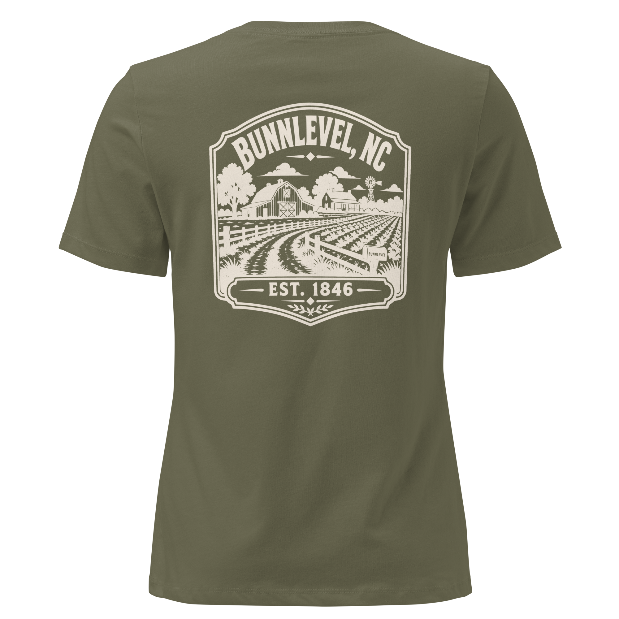 Bunnlevel NC - Farm Heritage- Women's Relaxed T-Shirt