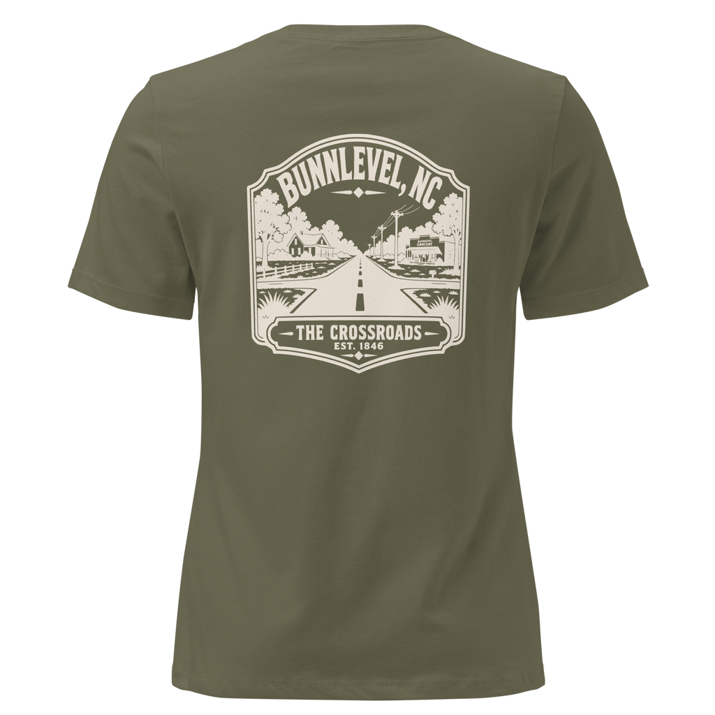 Bunnlevel NC - Crossroads- Women's Relaxed T-Shirt