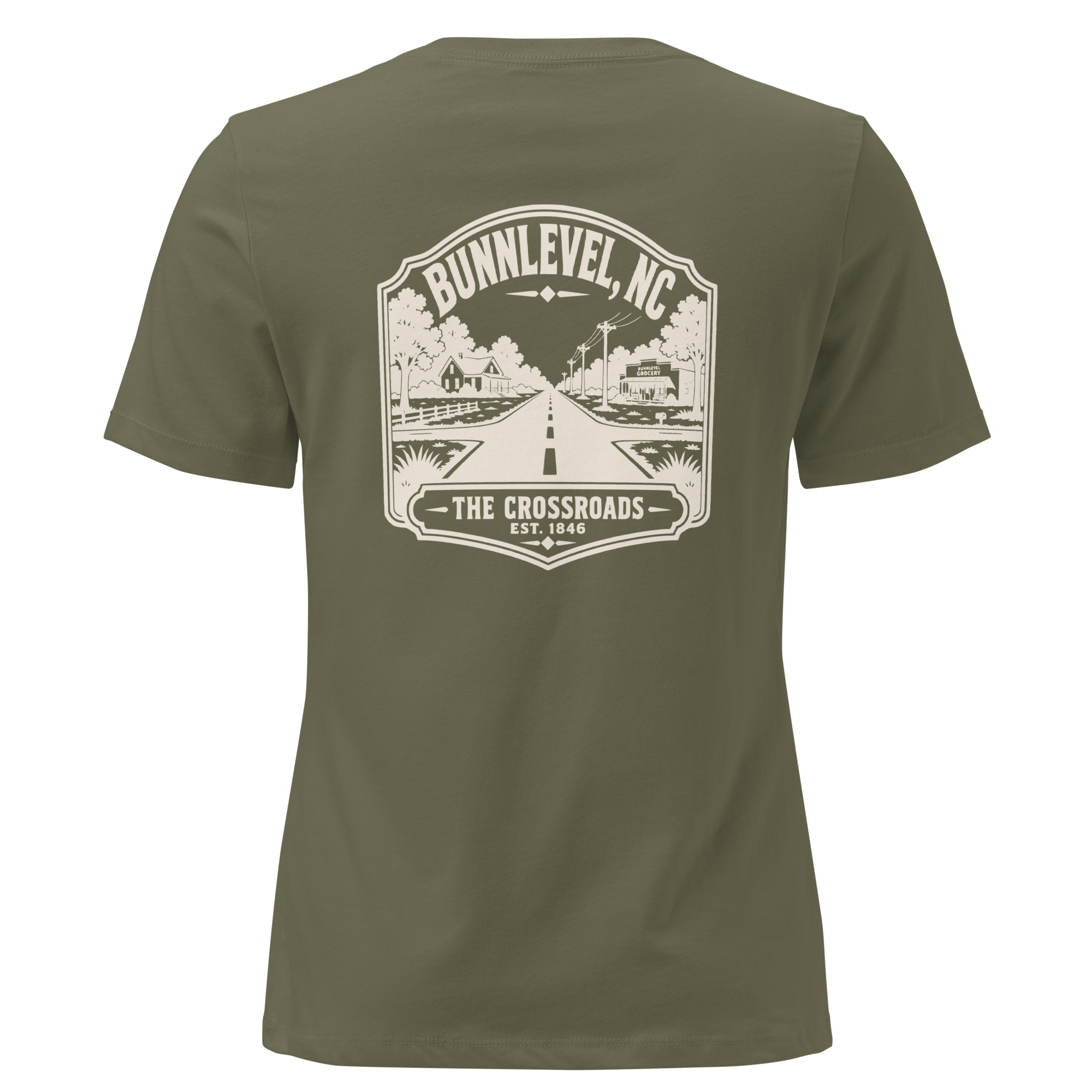 Bunnlevel NC - Crossroads- Women's Relaxed T-Shirt