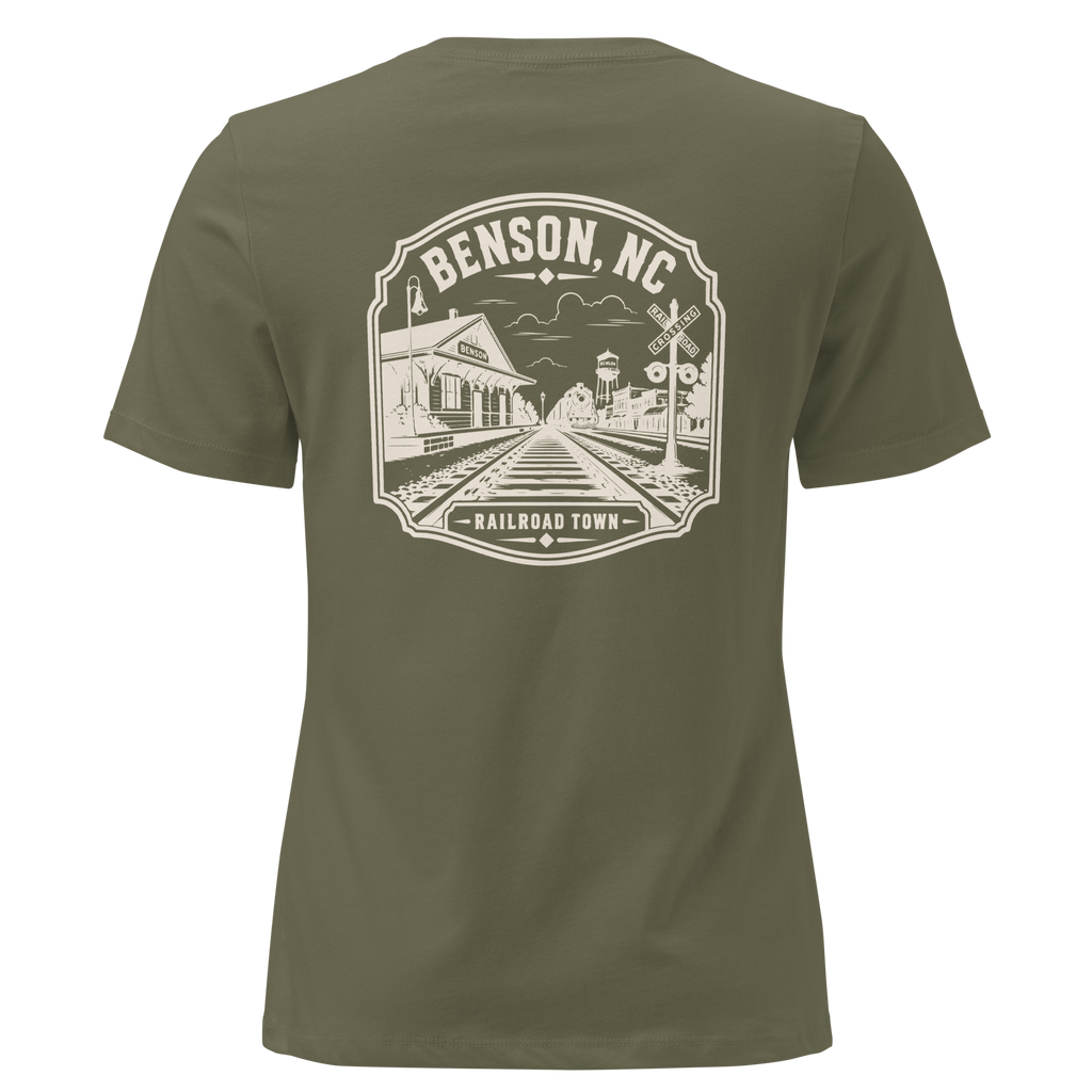 Benson NC - Railroad Town - Women's Relaxed T-Shirt