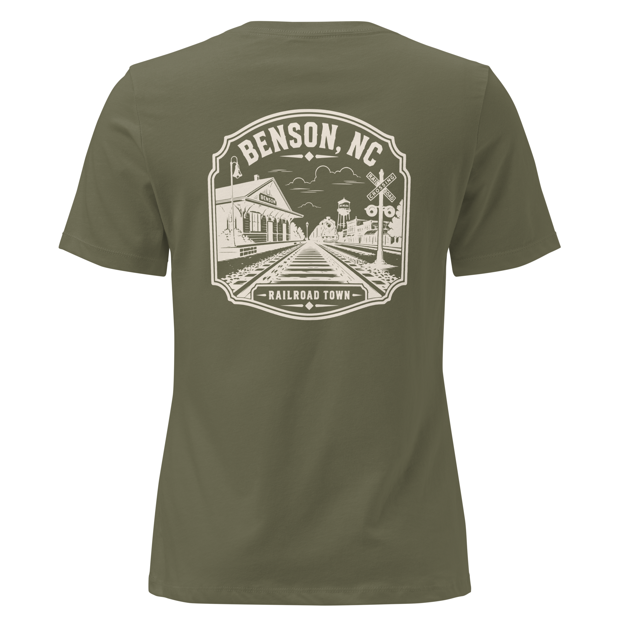 Benson NC - Railroad Town - Women's Relaxed T-Shirt
