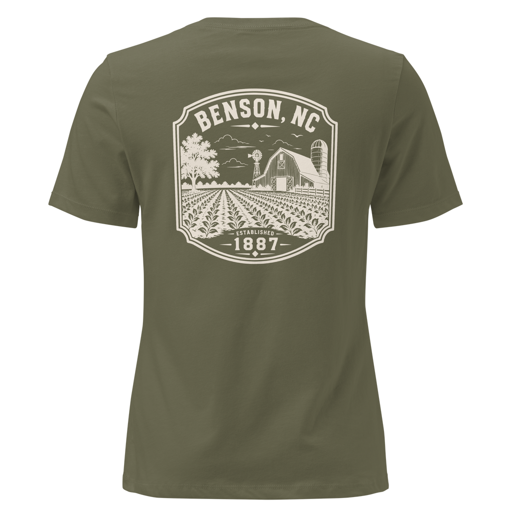 Benson NC - Farm Country - Women's Relaxed T-Shirt