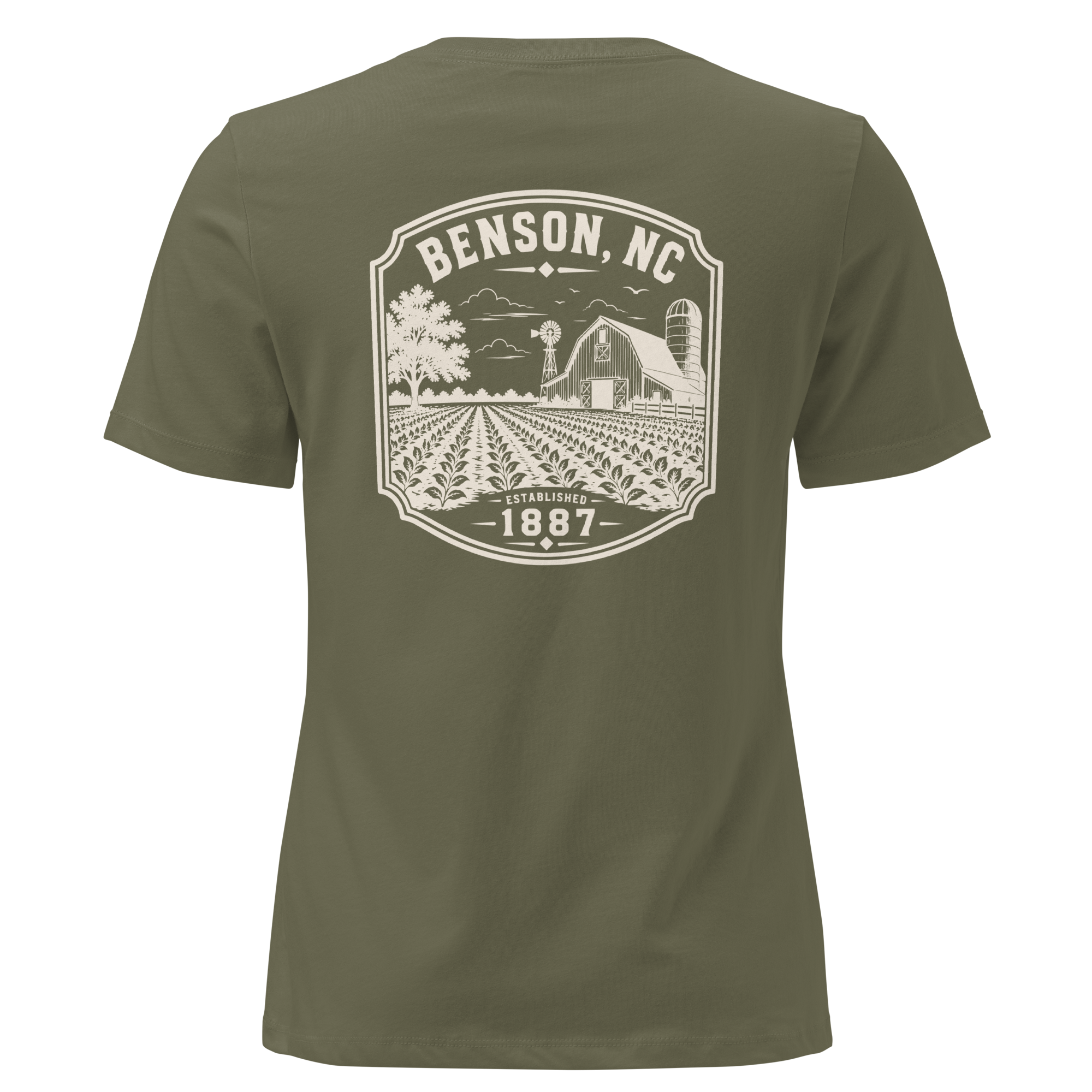 Benson NC - Farm Country - Women's Relaxed T-Shirt