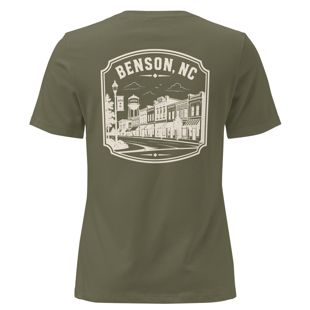 Benson NC - Downtown - Women's Relaxed T-Shirt