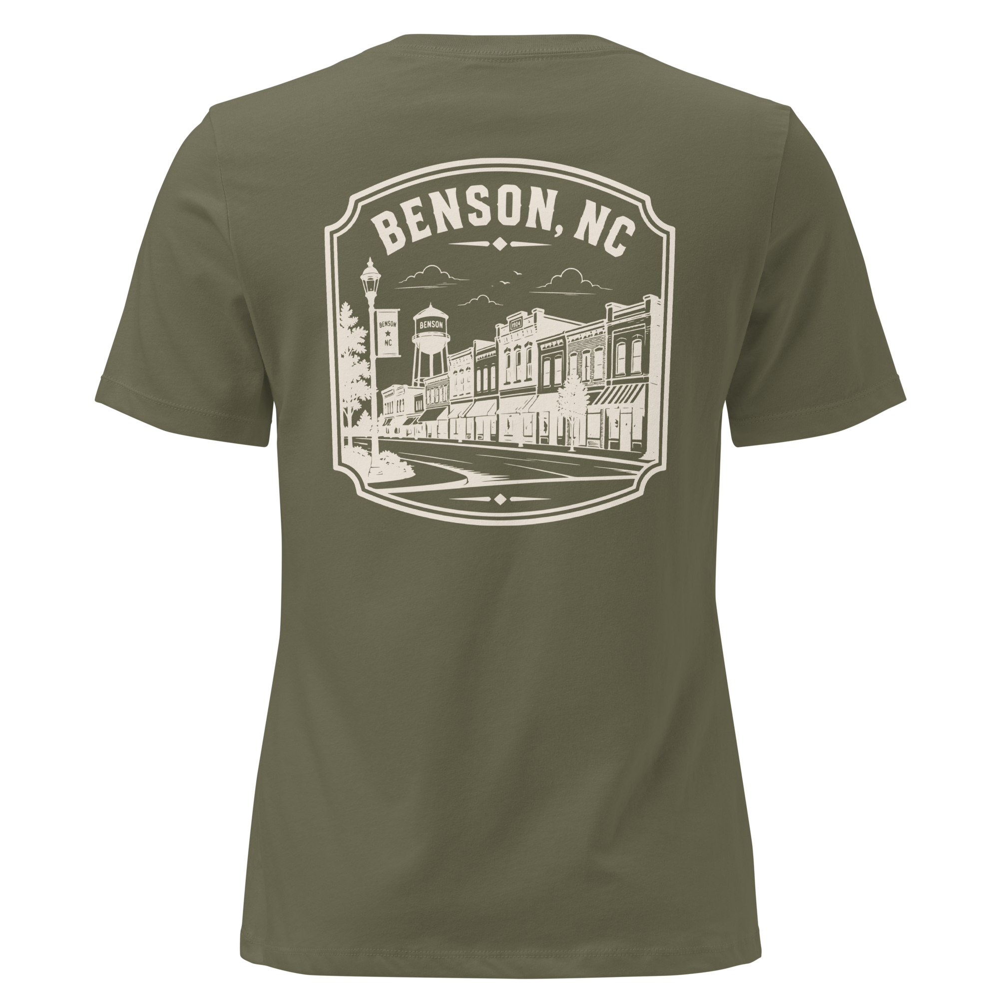 Benson NC - Downtown - Women's Relaxed T-Shirt