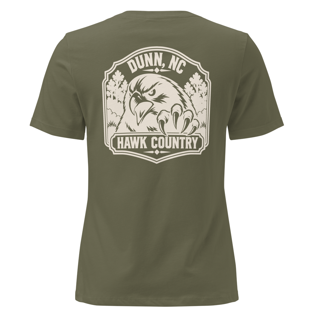 Dunn NC - Hawk Country- Women's Relaxed T-Shirt
