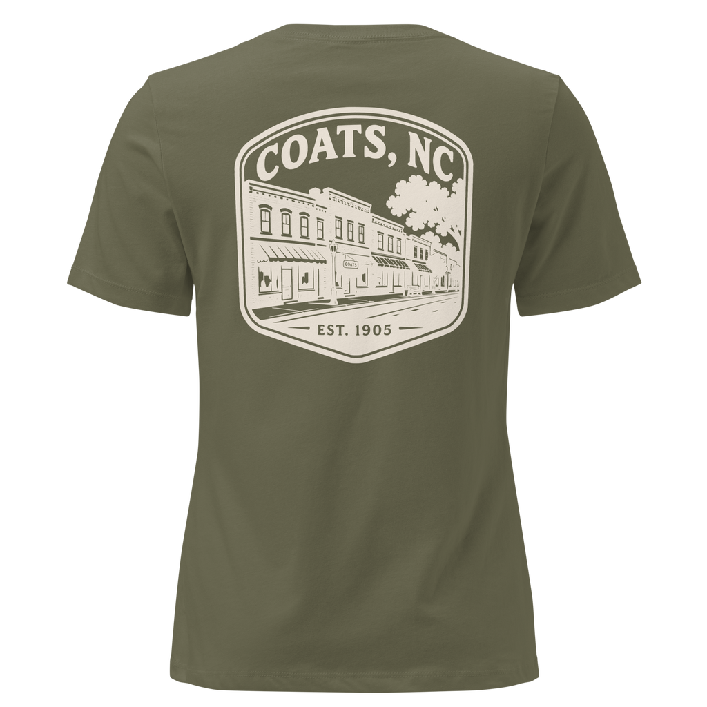 Coats NC - Downtown- Women's Relaxed T-Shirt