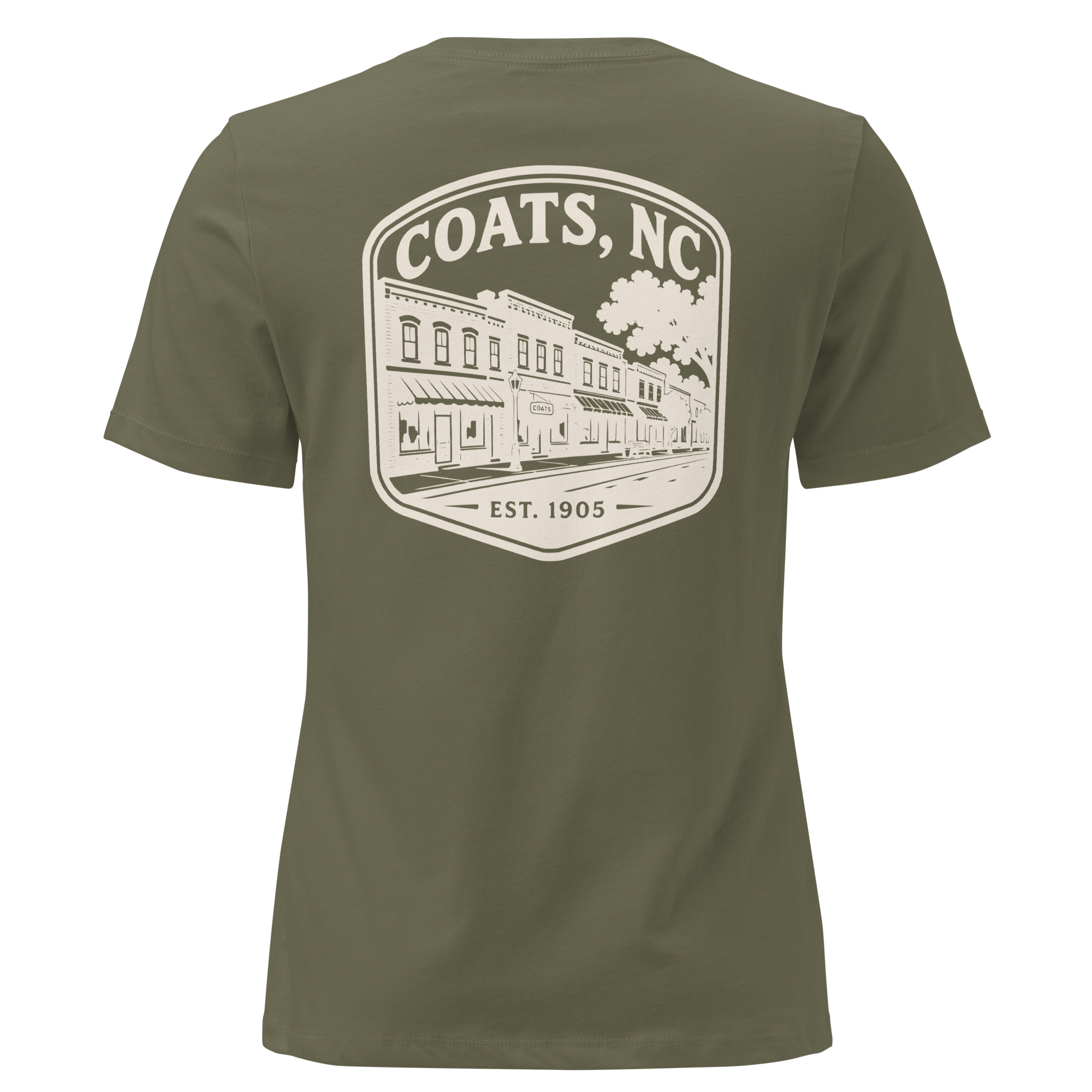 Coats NC - Downtown- Women's Relaxed T-Shirt