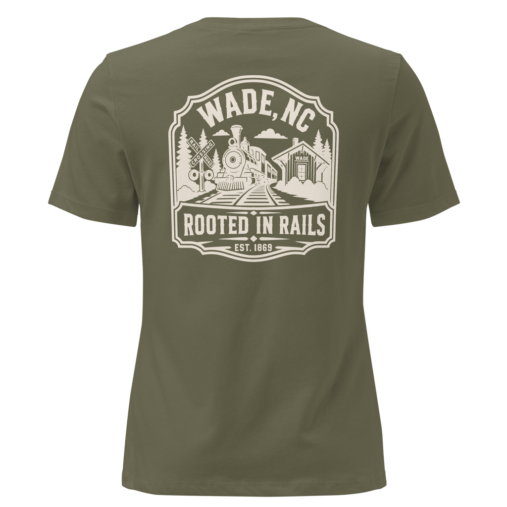 Wade NC - Railroad Town- Women's Relaxed T-Shirt