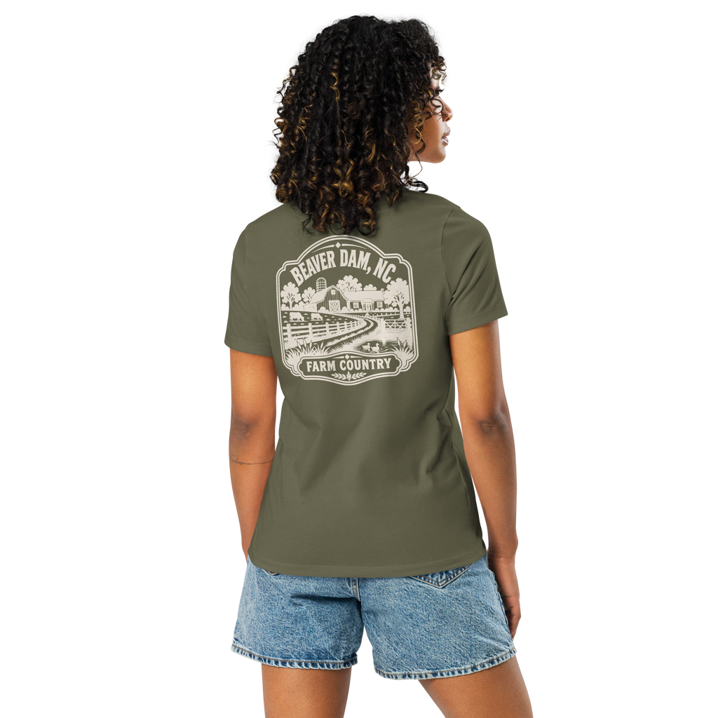 Beaver Dam NC - Farm Country- Women's Relaxed T-Shirt