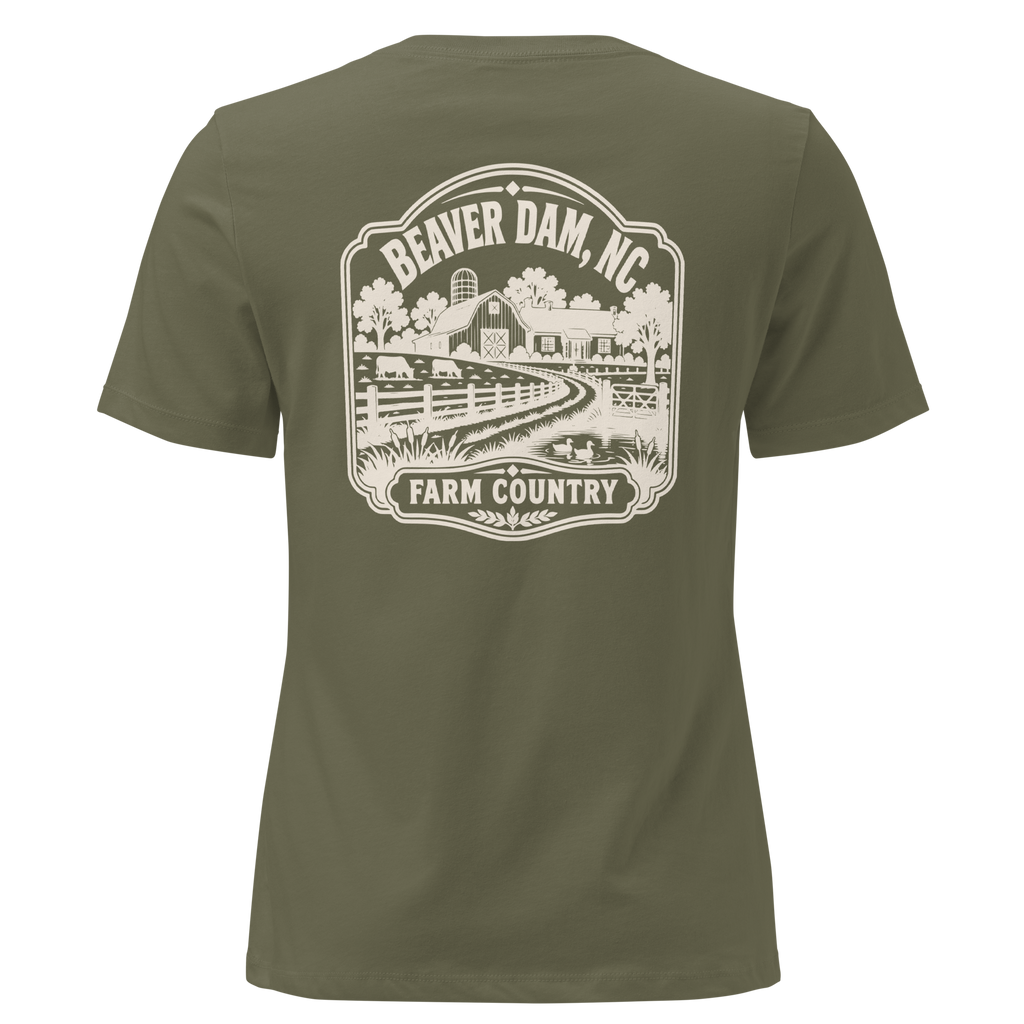 Beaver Dam NC - Farm Country- Women's Relaxed T-Shirt