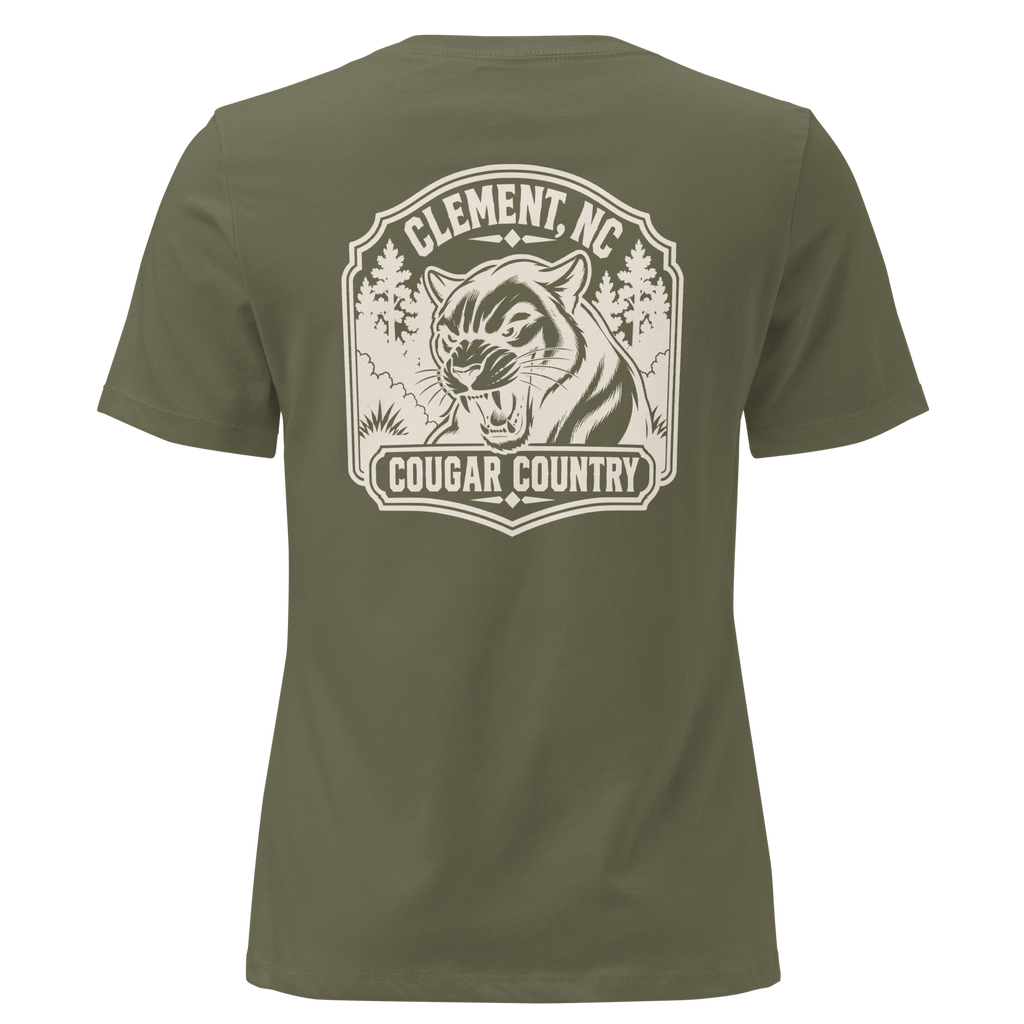 Clement NC - Cougar Country- Women's Relaxed T-Shirt