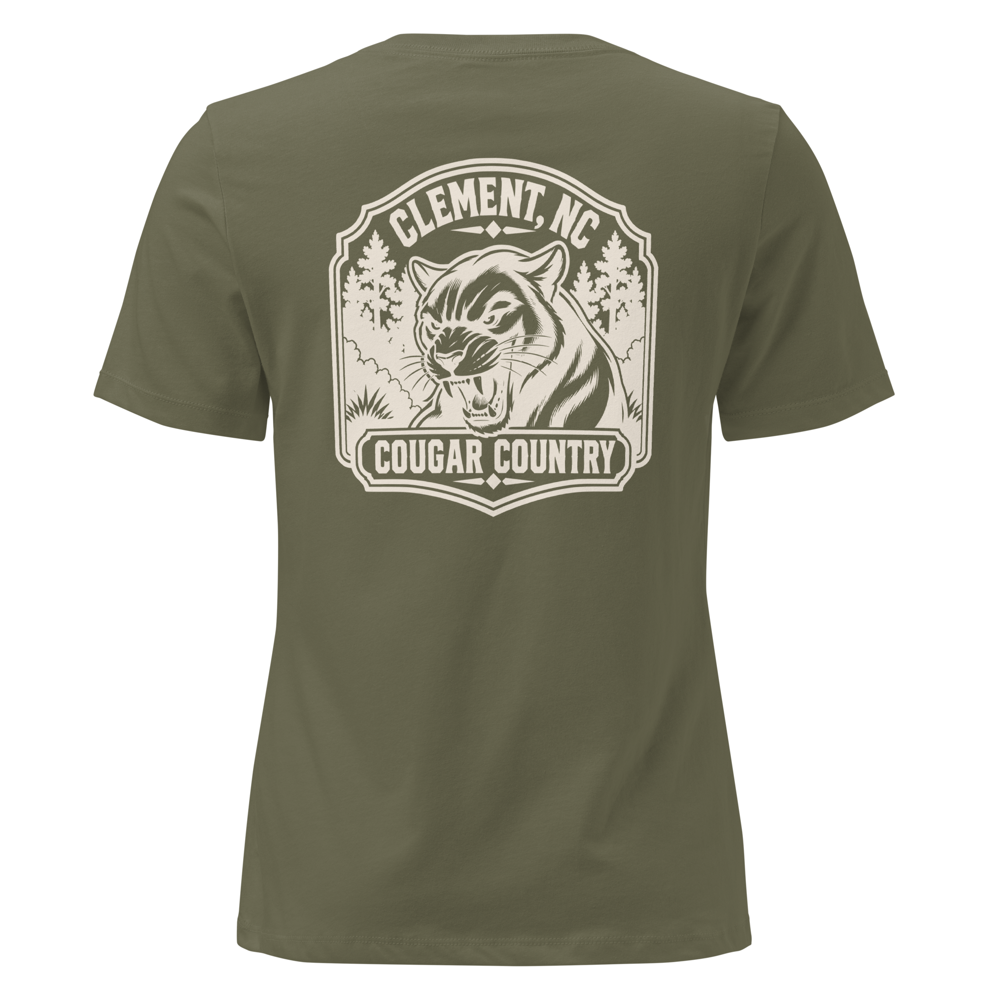 Clement NC - Cougar Country- Women's Relaxed T-Shirt