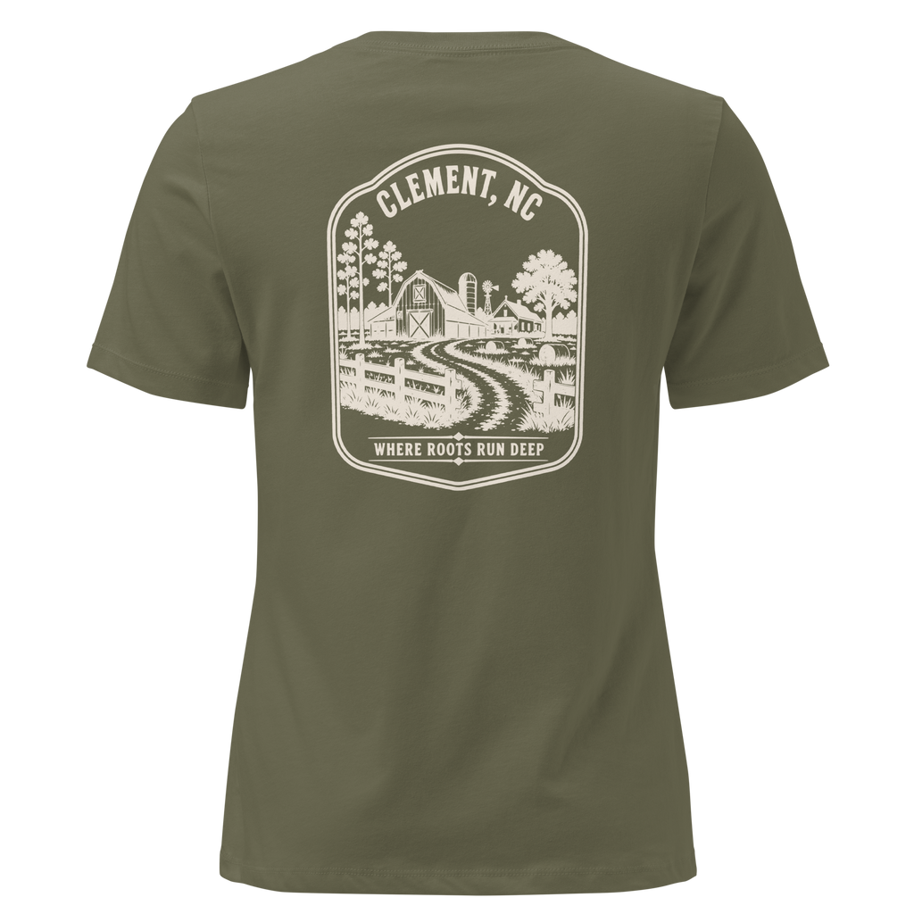 Clement NC - Farm Roots- Women's Relaxed T-Shirt