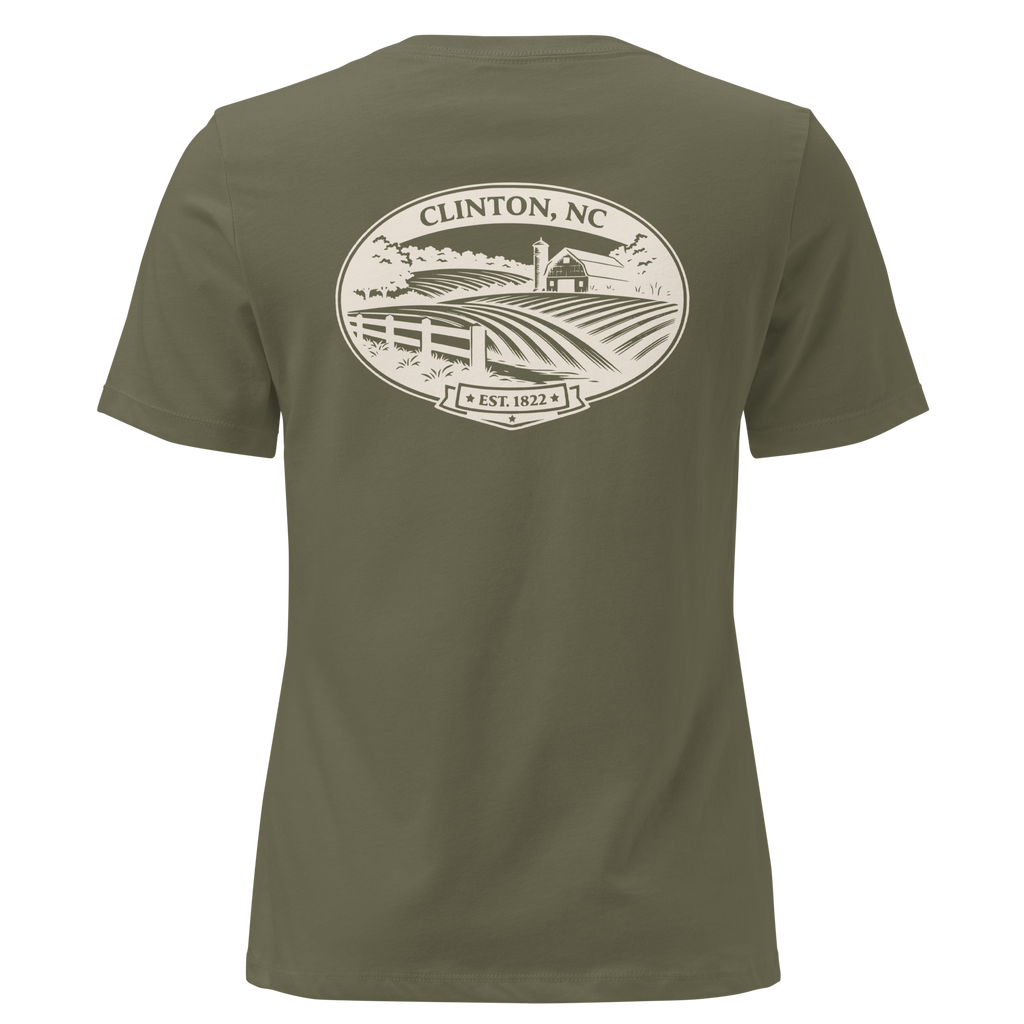 Clinton NC - Farm Heritage- Women's Relaxed T-Shirt