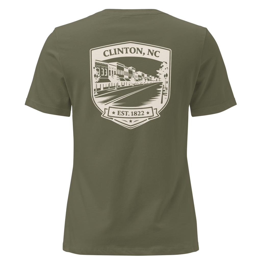 Clinton NC - Downtown- Women's Relaxed T-Shirt